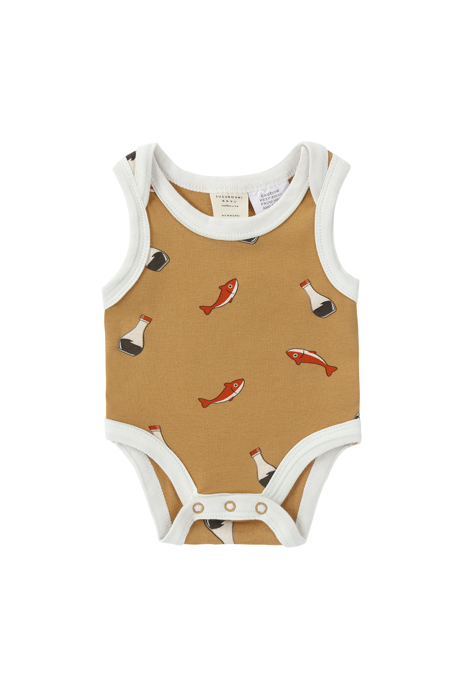 Retro Lapped Suit Singlet (Pack of 2). Fish x Soy