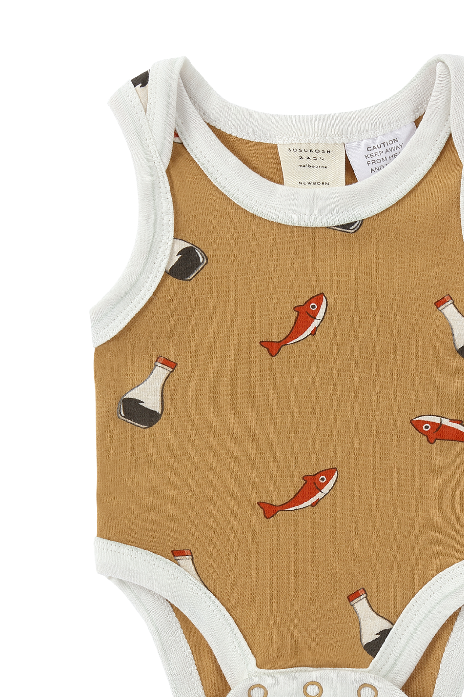 Retro Lapped Suit Singlet (Pack of 2). Fish x Soy
