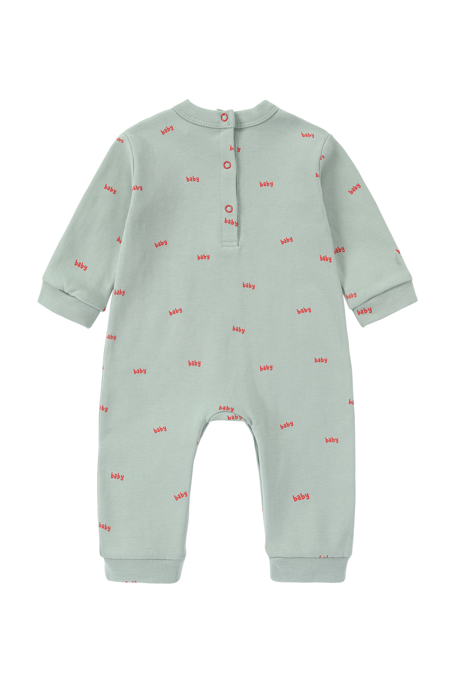 Pima Relaxed Fit Romper - Typo Baby. Sage