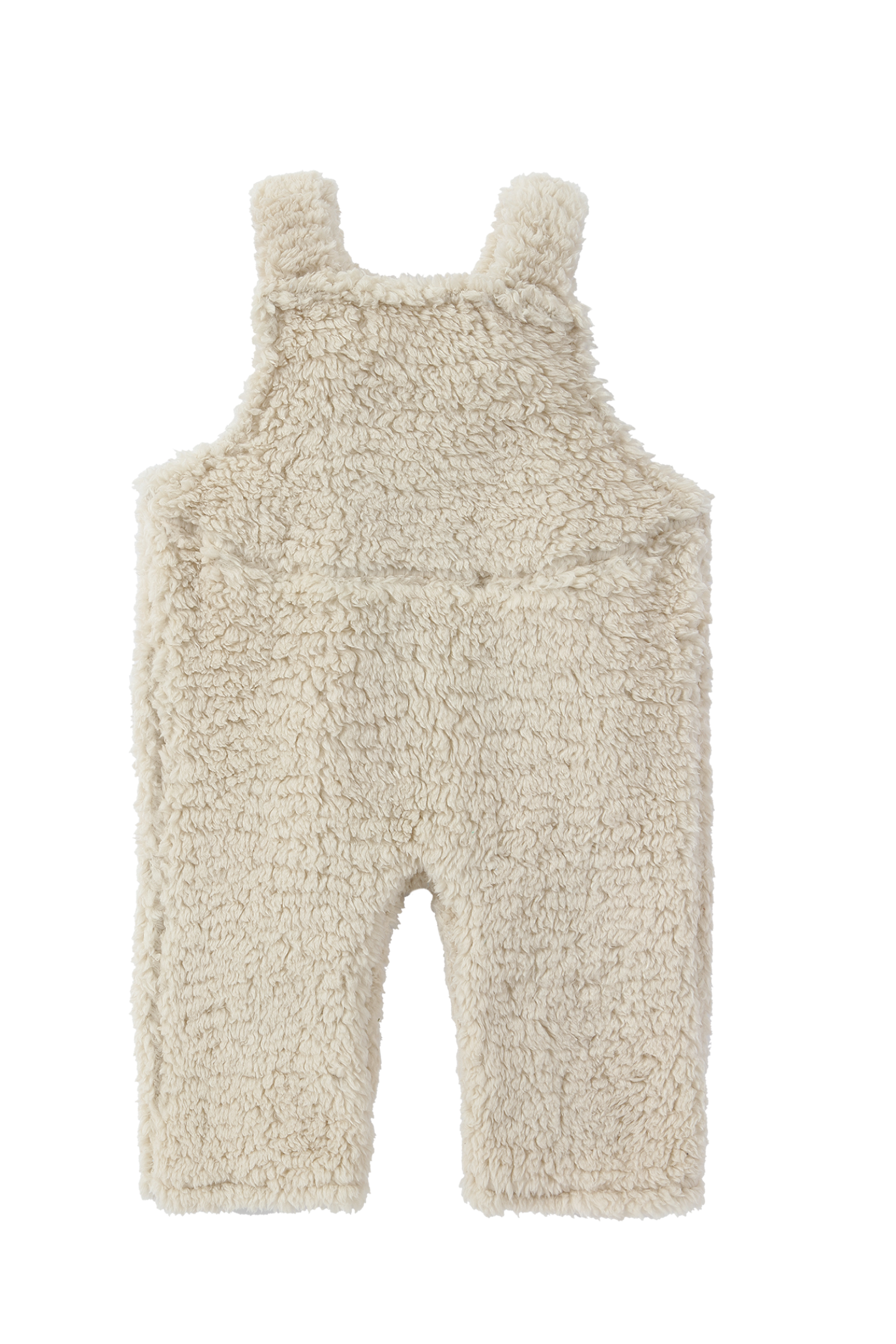 Teddy Fleece Overall. Almond
