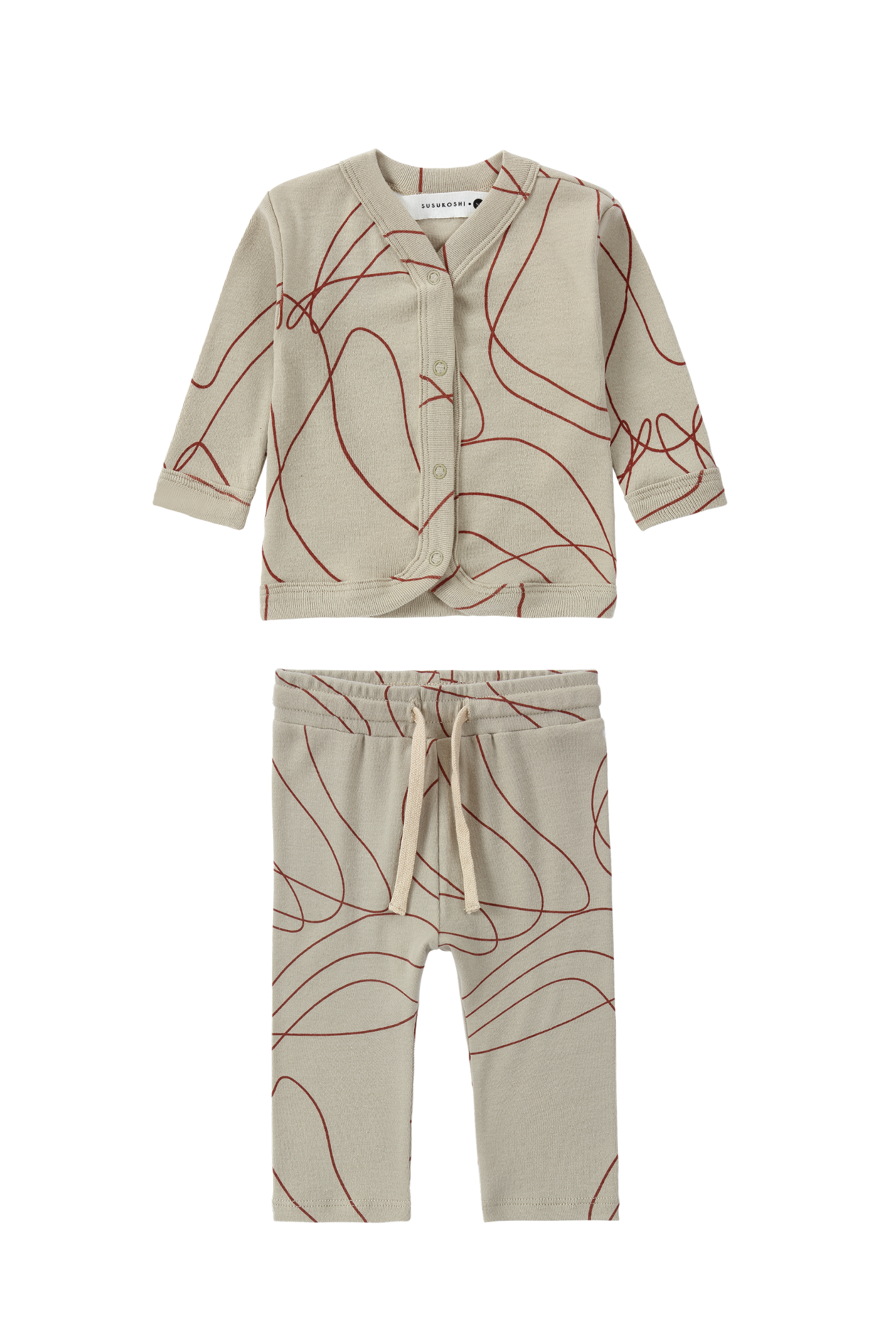 bundle: cardigan x legging ripple ember