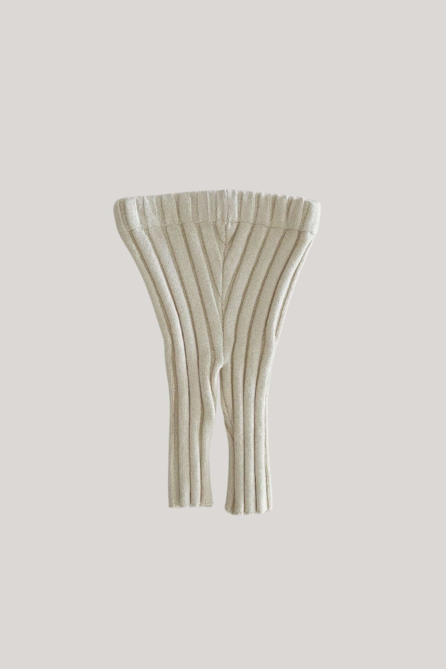Cotton Knit Baby Ribbed Legging. Cotton