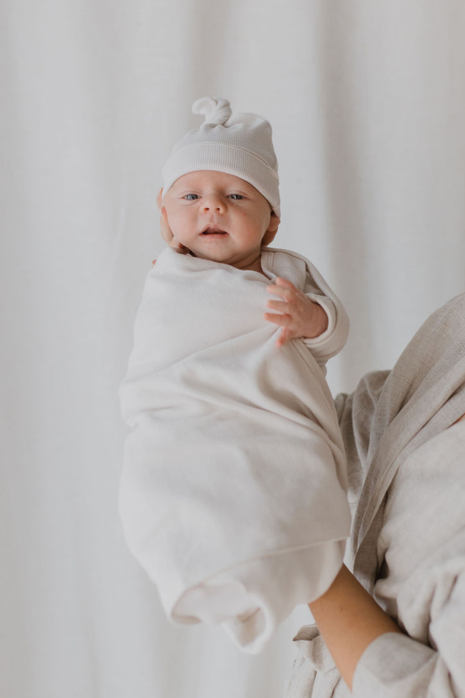 Swaddle Blanket. Salt