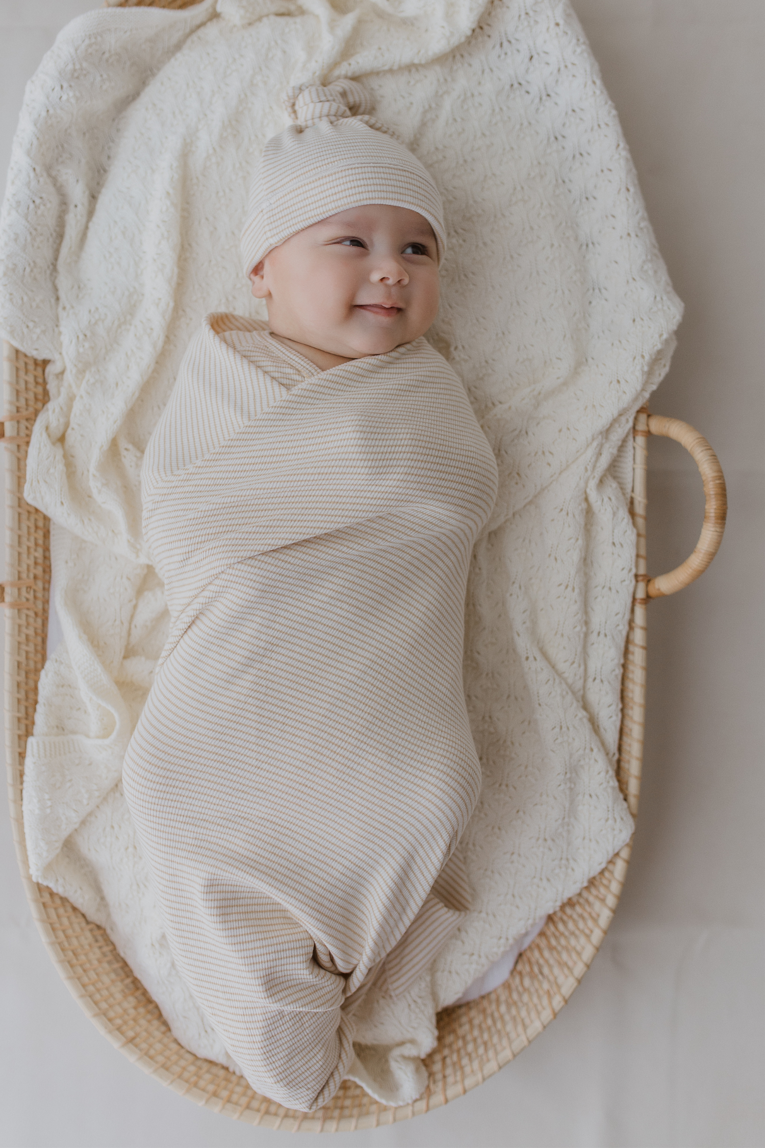 Swaddle Blanket. Honey
