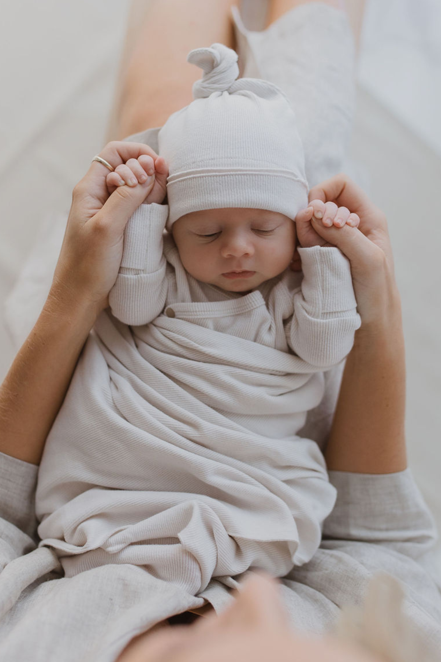 Swaddle Blanket. Salt