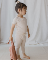 Drawstring Legging. Eggshell