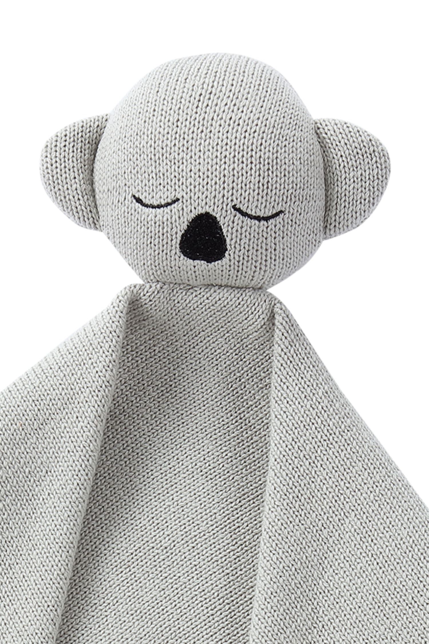 Knit Cuddle Blanket. KOALA - Fog