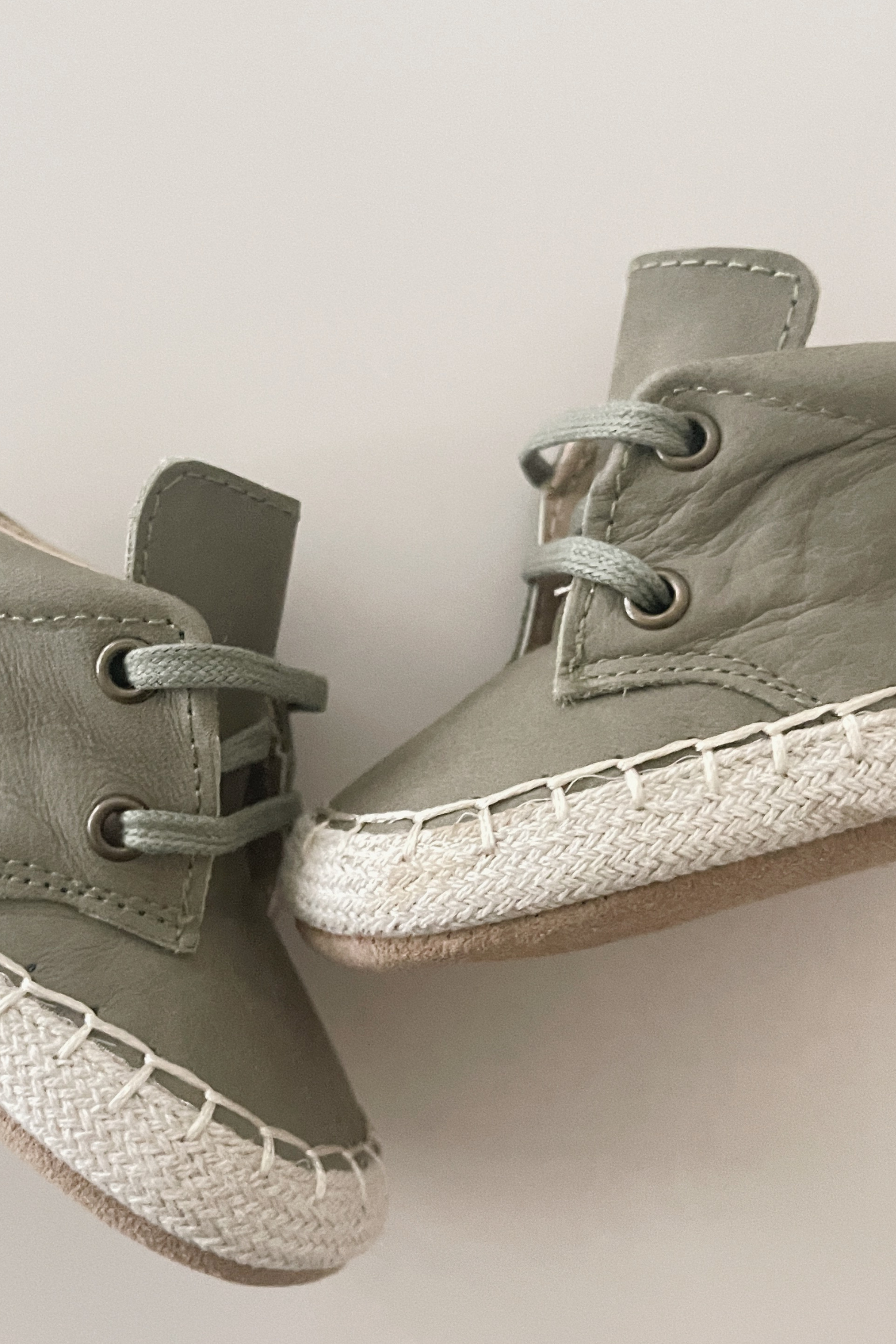 Baby High Tops Shoes - Nubuck Olive