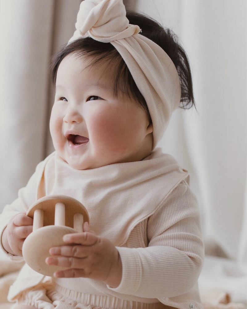 Baby Bib. Eggshell