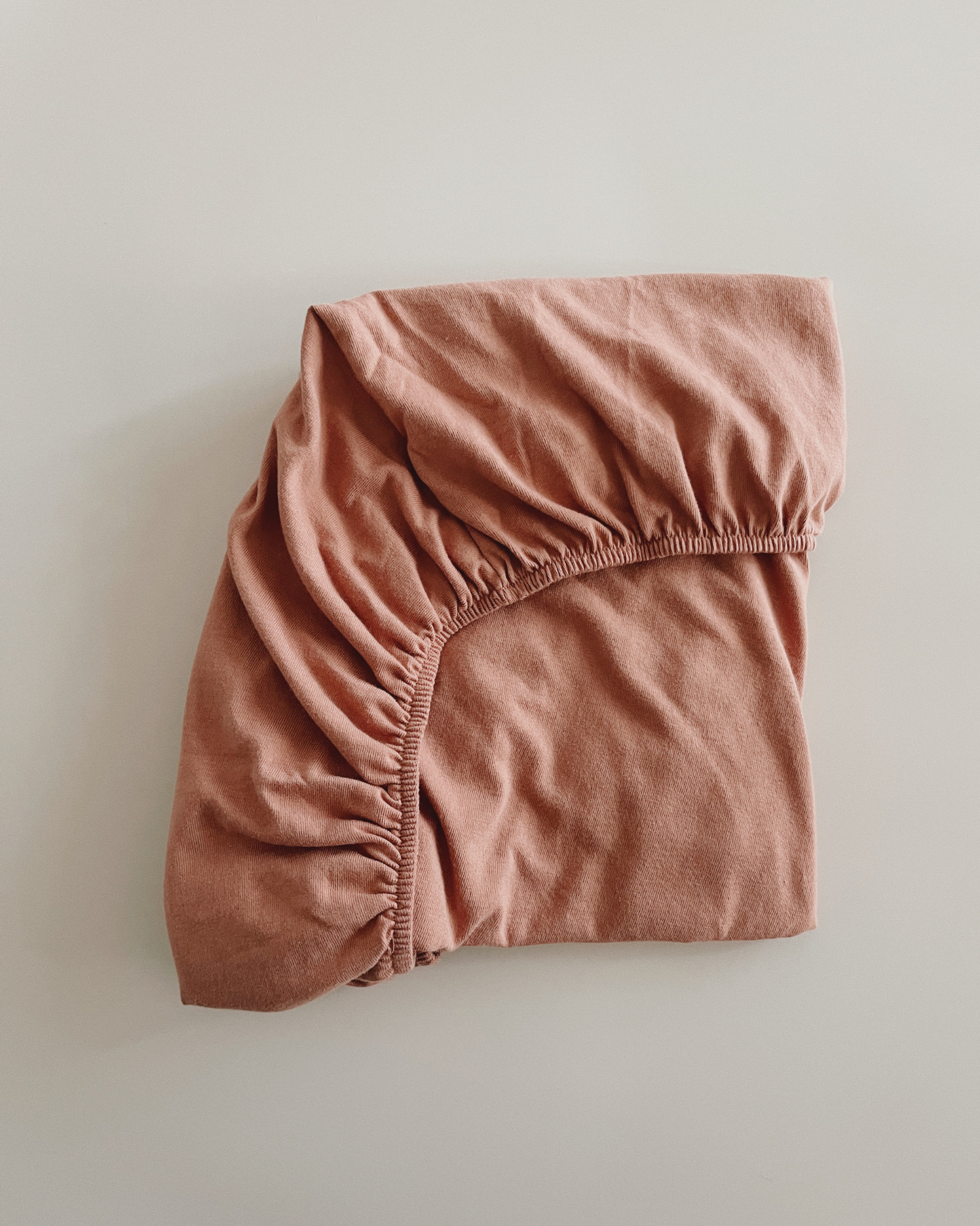 Fitted Sheet. Terracotta