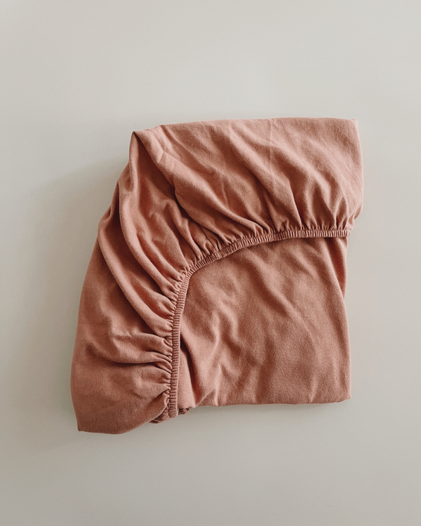 Fitted Sheet. Terracotta