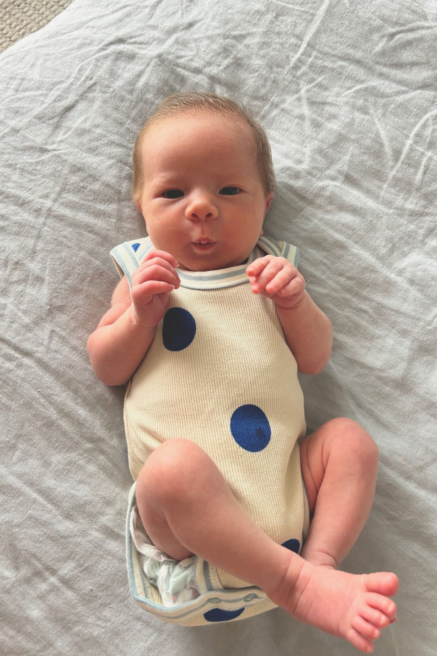 Singlet Lapped Suit. Blueberry