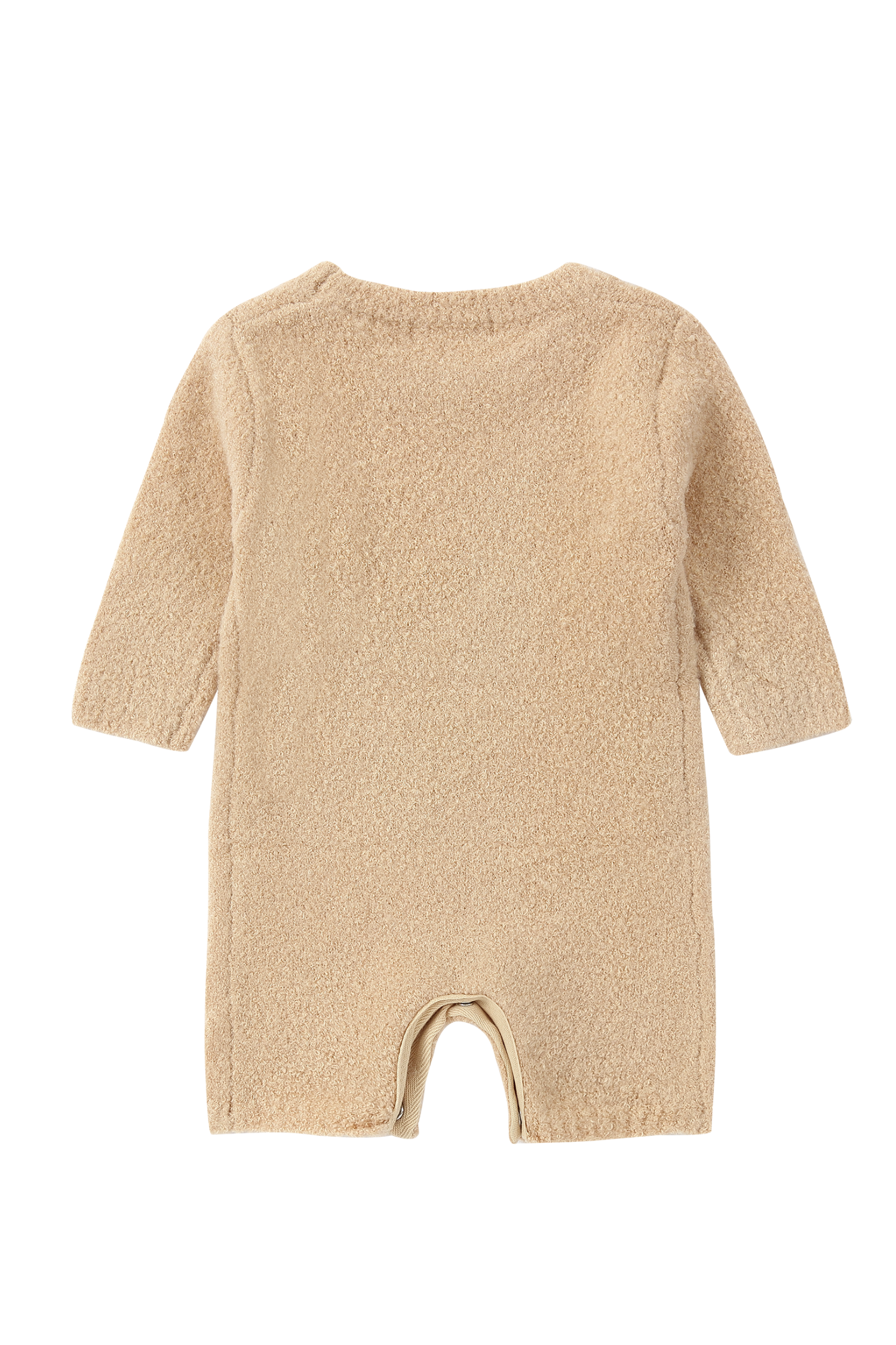 Boucle Baby Romper. Toast