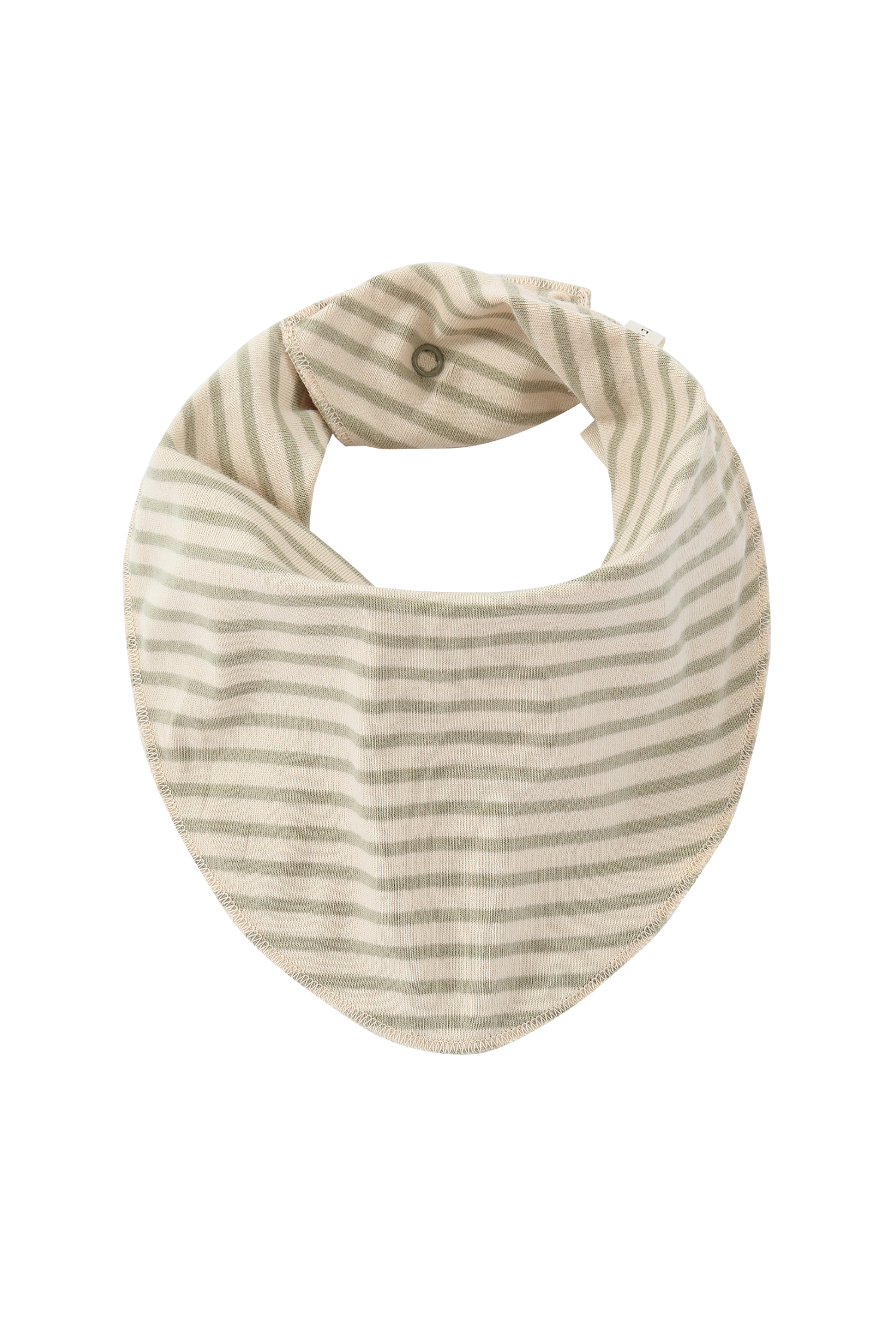 Baby Bib. Sage Stripes