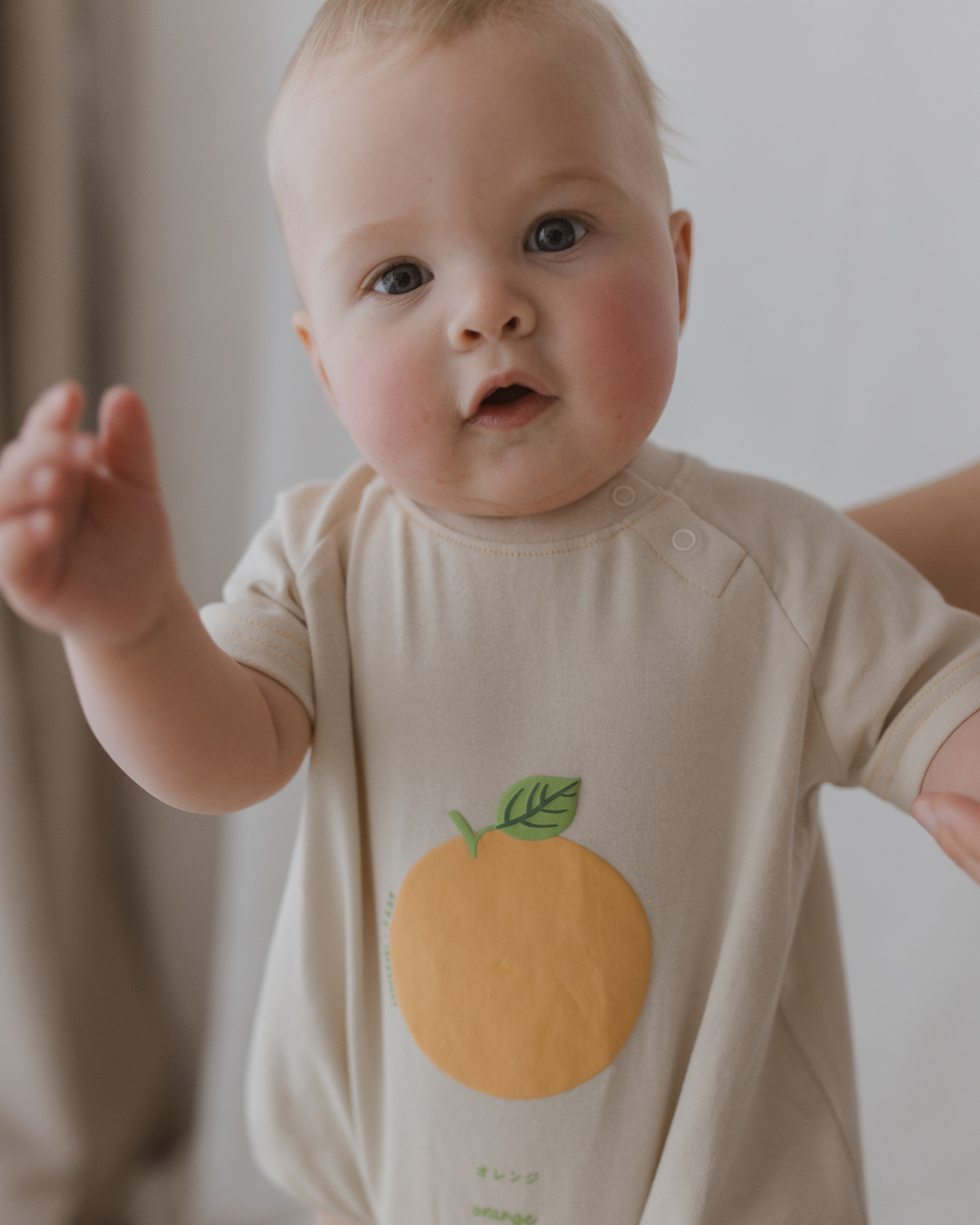 Bubble Romper. Orange