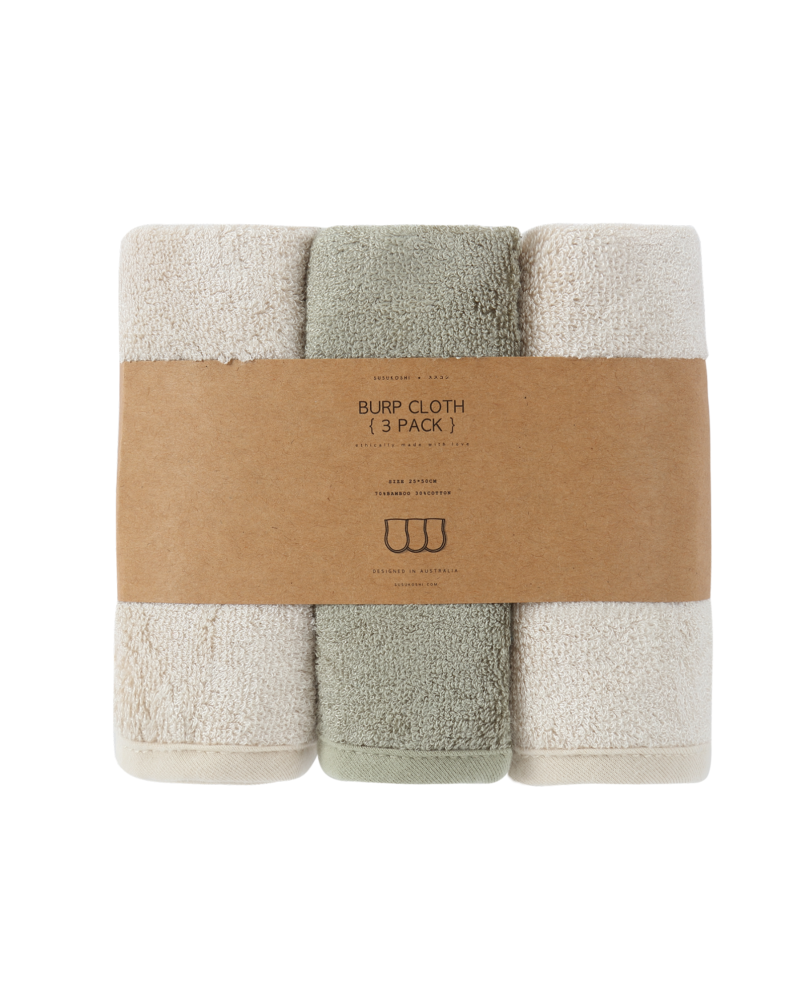 Burp Towel Cloths (Pack of 3)