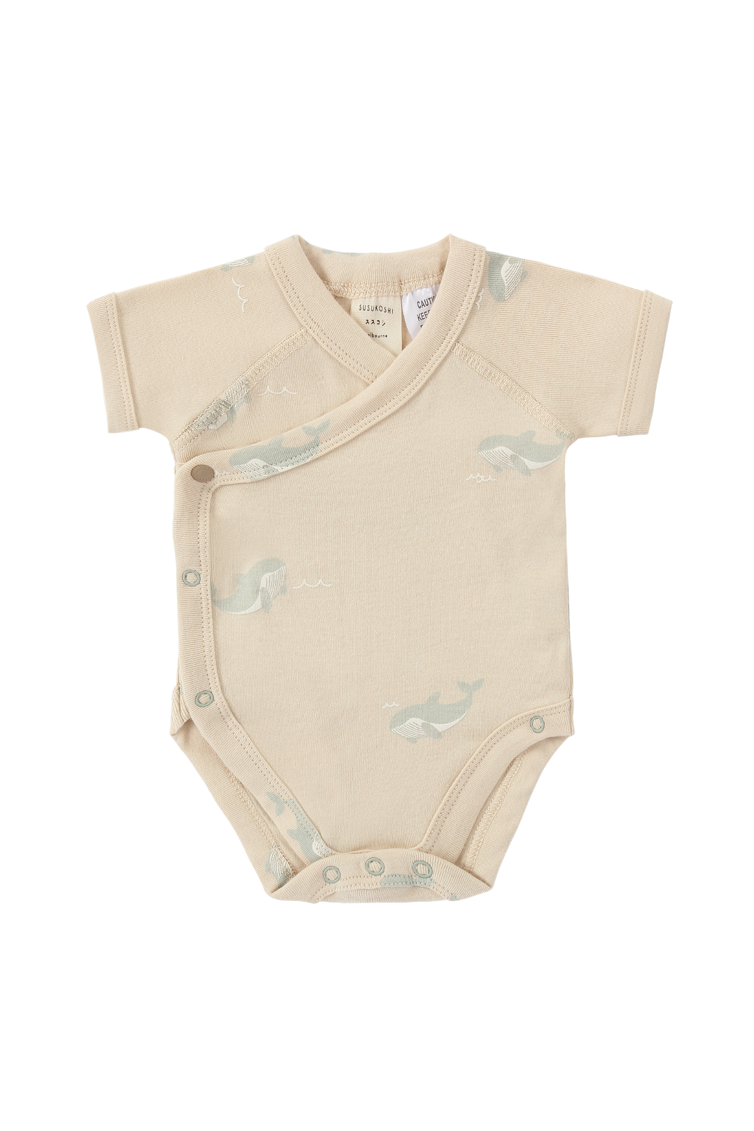 SUSUKOSHIORGANIC KIMONO BODYSUITセット3-6m