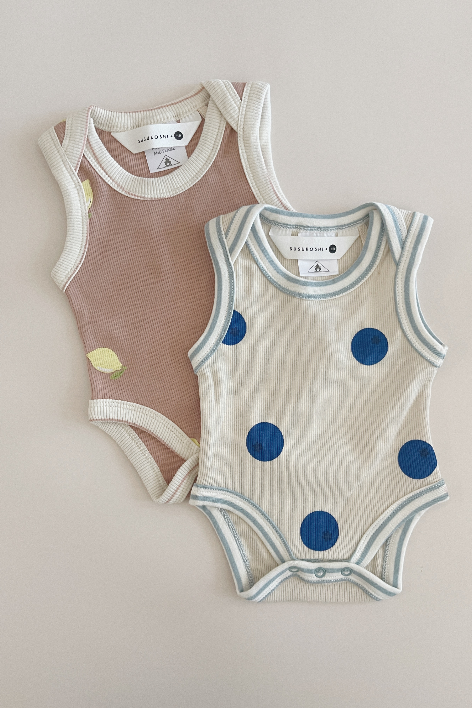 Singlet Lapped Suit. Lemon