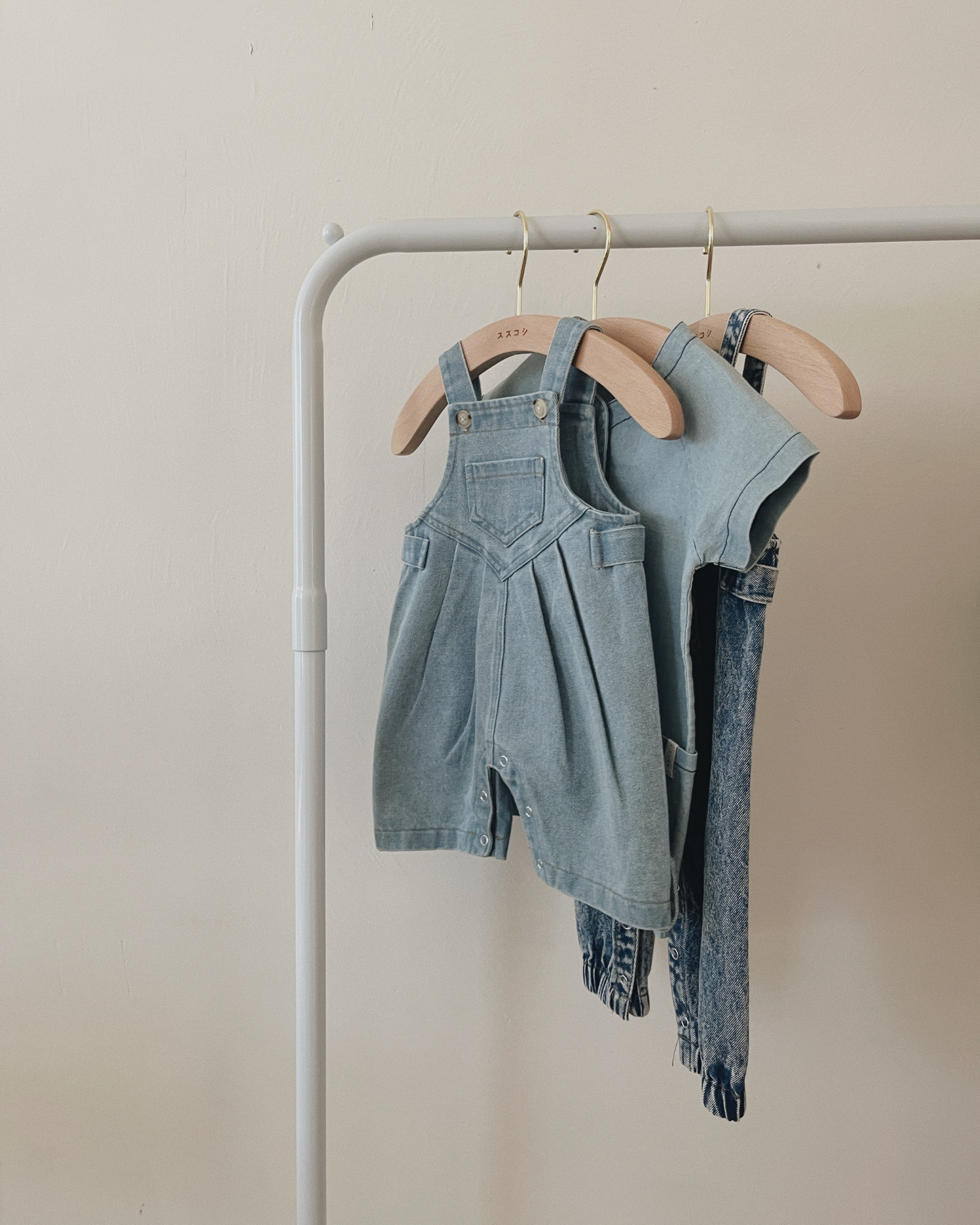 Denim Mechanic Baby Suit Shorts. Blue