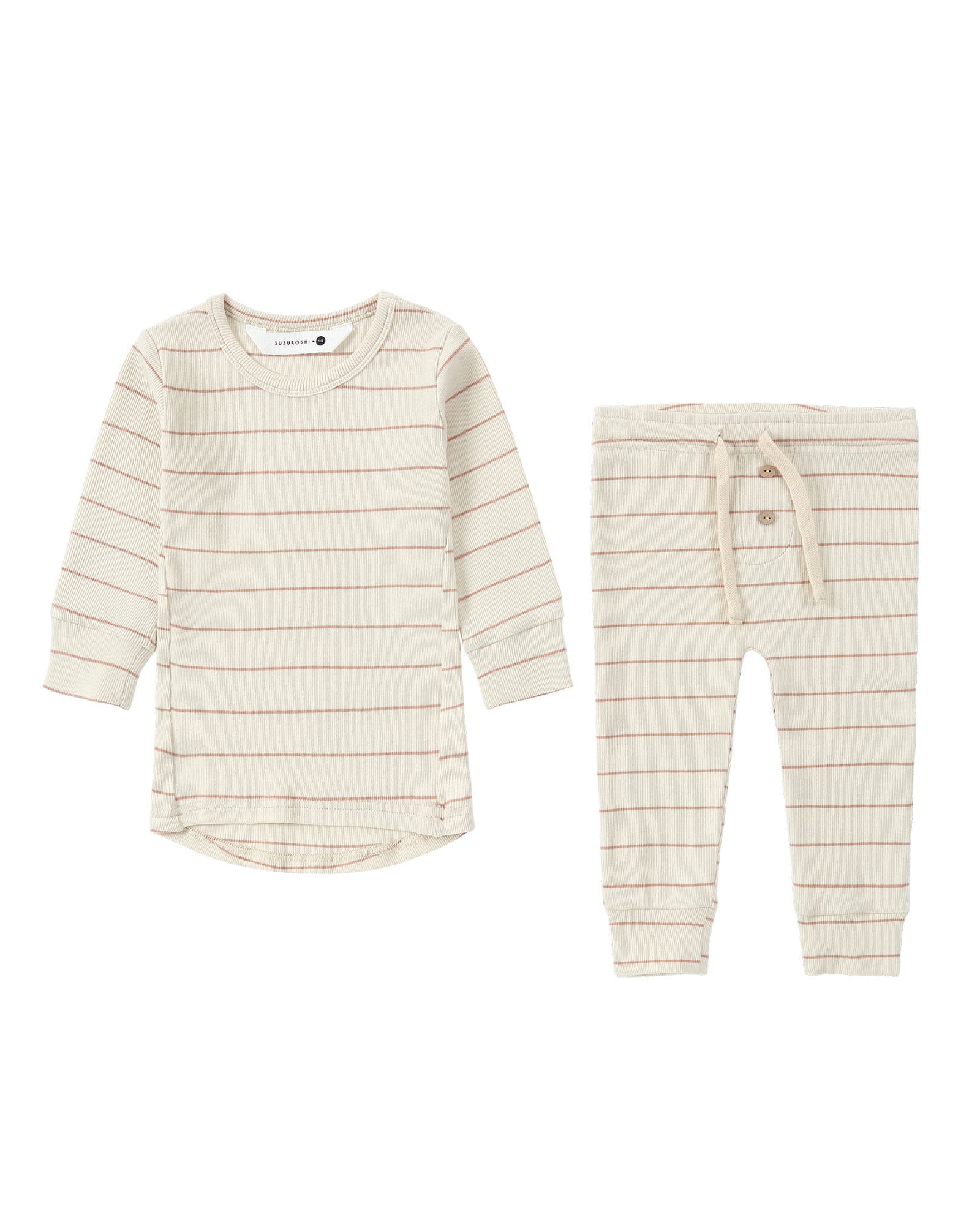 KIDS PJ Long Sleeve Set. Coco Stripes