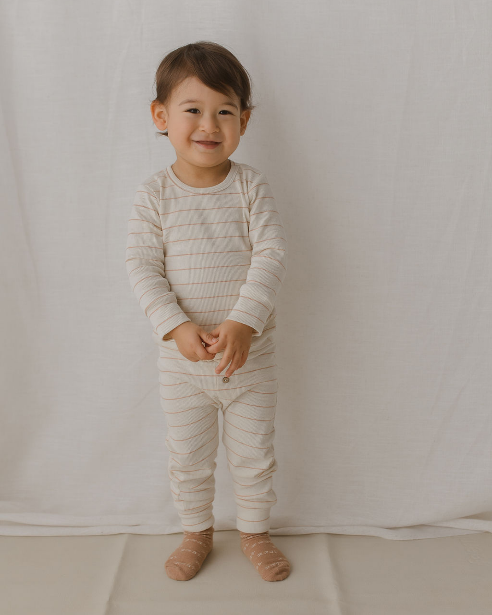 KIDS PJ Long Sleeve Set. Coco Stripes