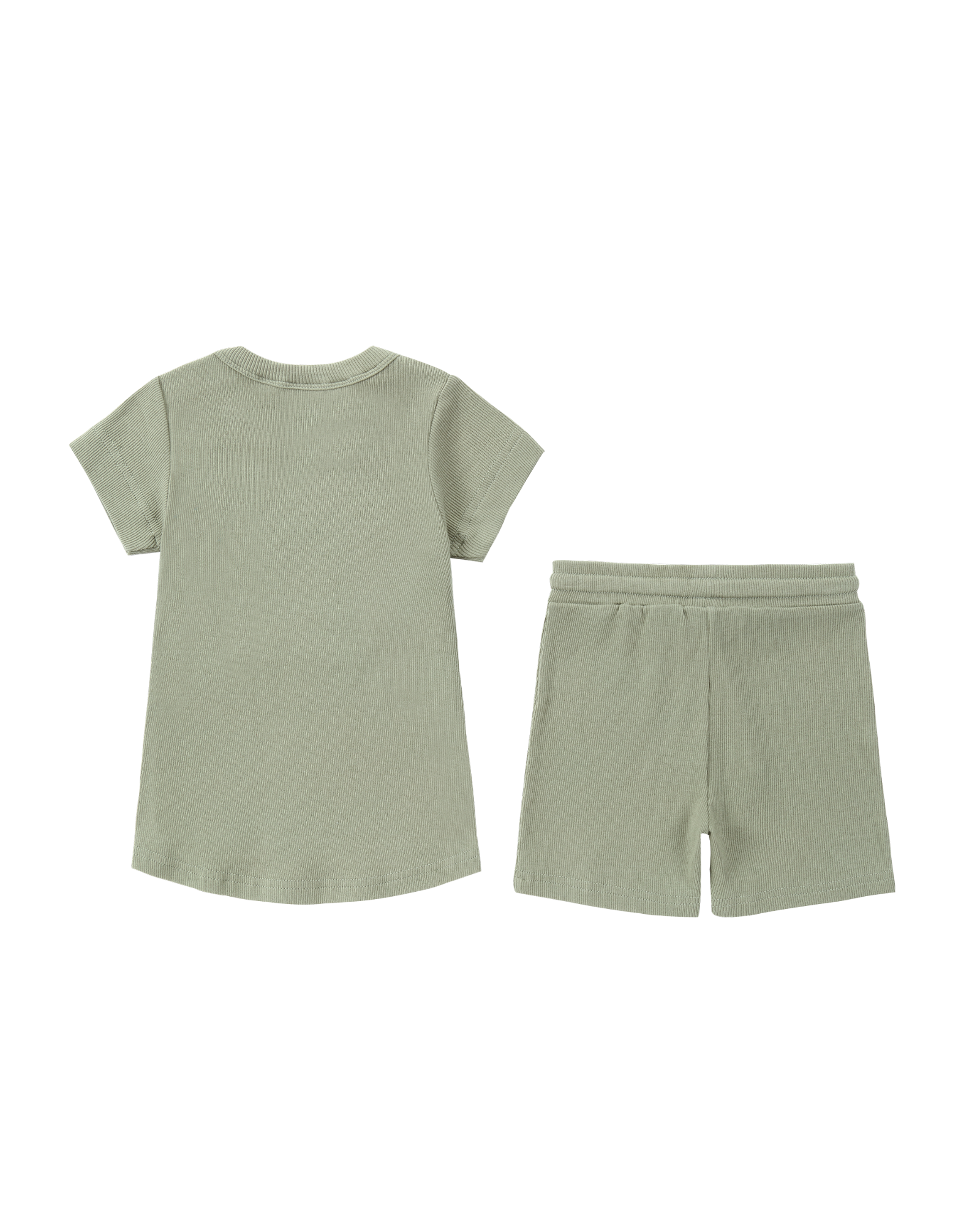 KIDS PJ Short Sleeve Set. Sage