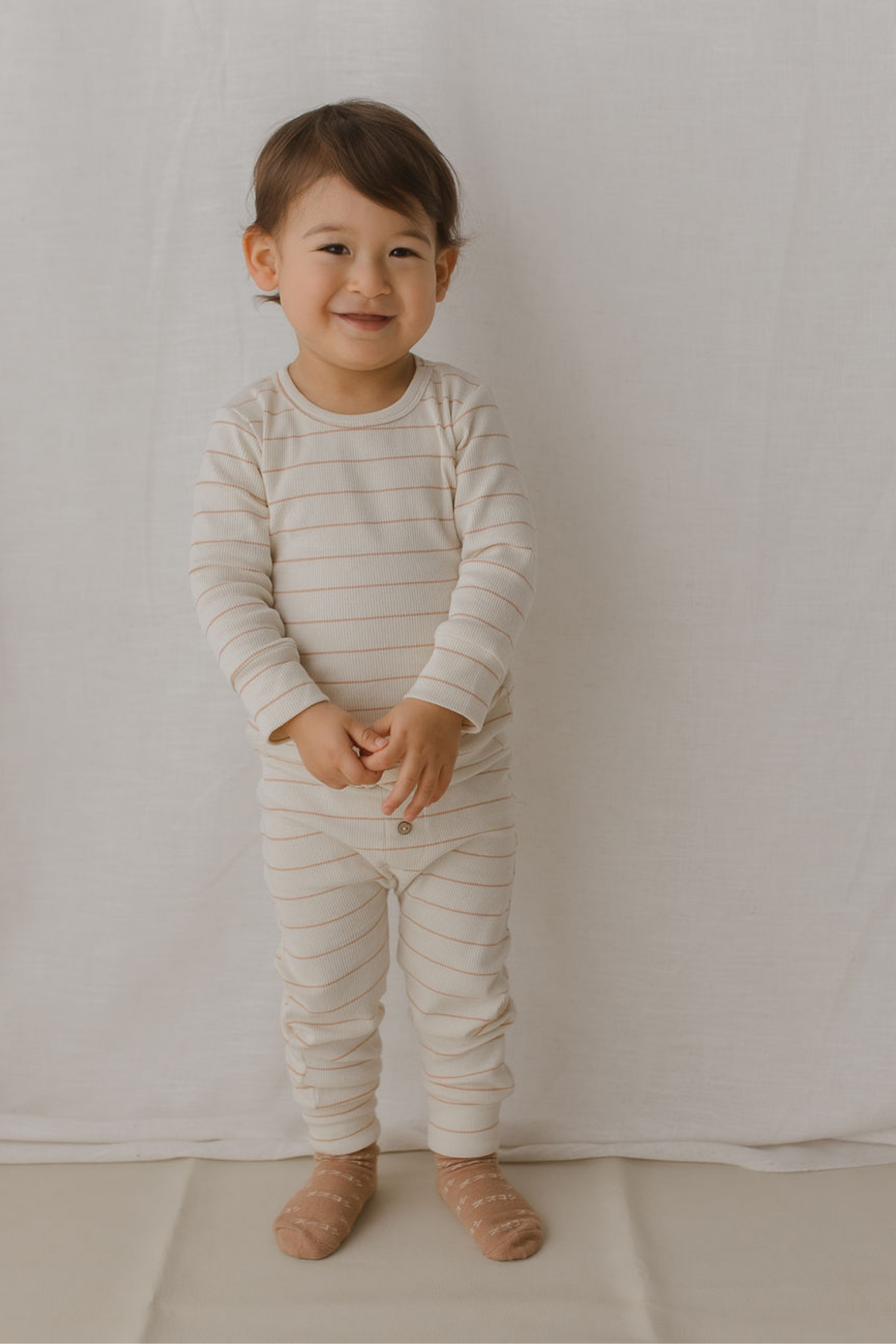 KIDS PJ Long Sleeve Set. Coco Stripes