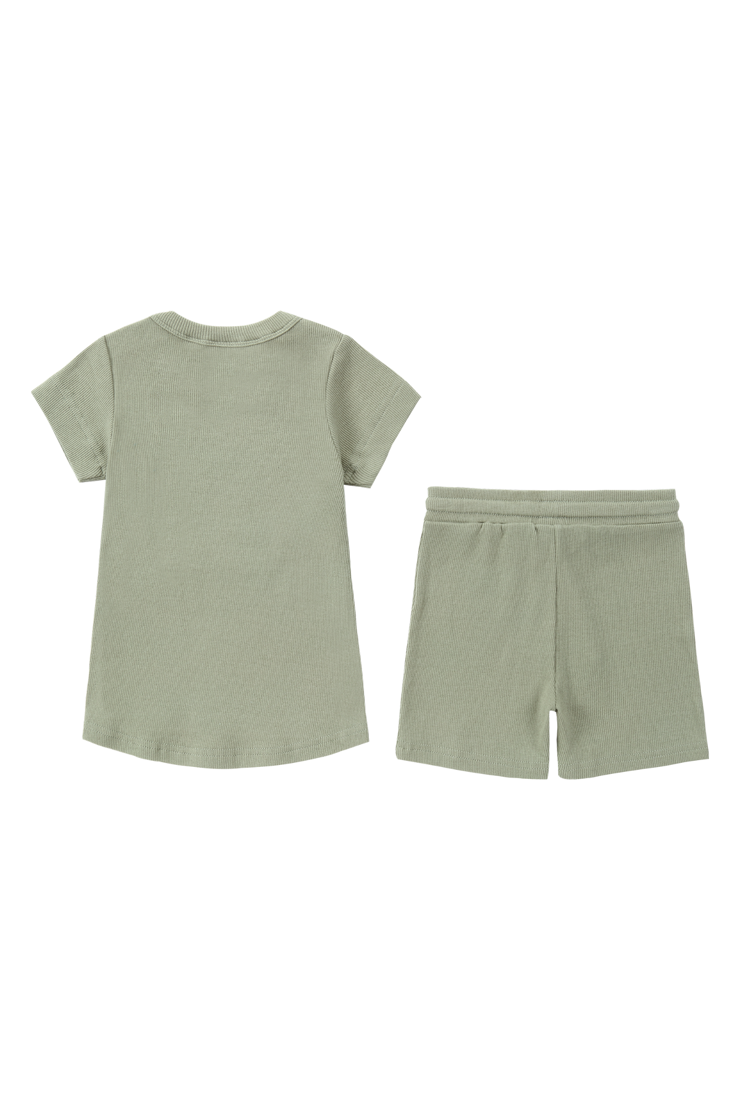 KIDS PJ Short Sleeve Set. Sage