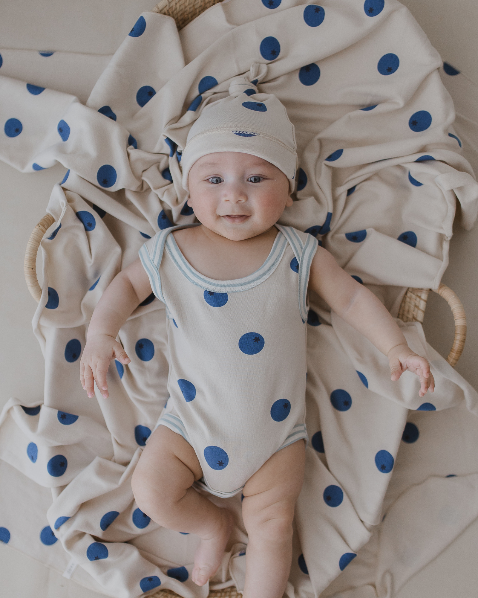 Swaddle Blanket. Blueberries