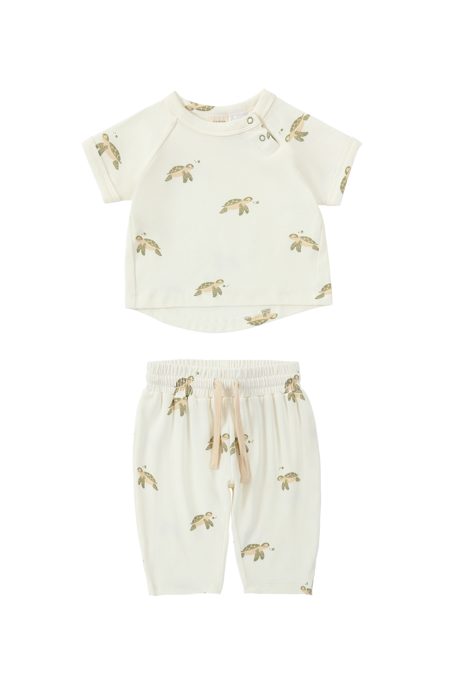 Boxy Tee x Summer Pant Set. Turtle