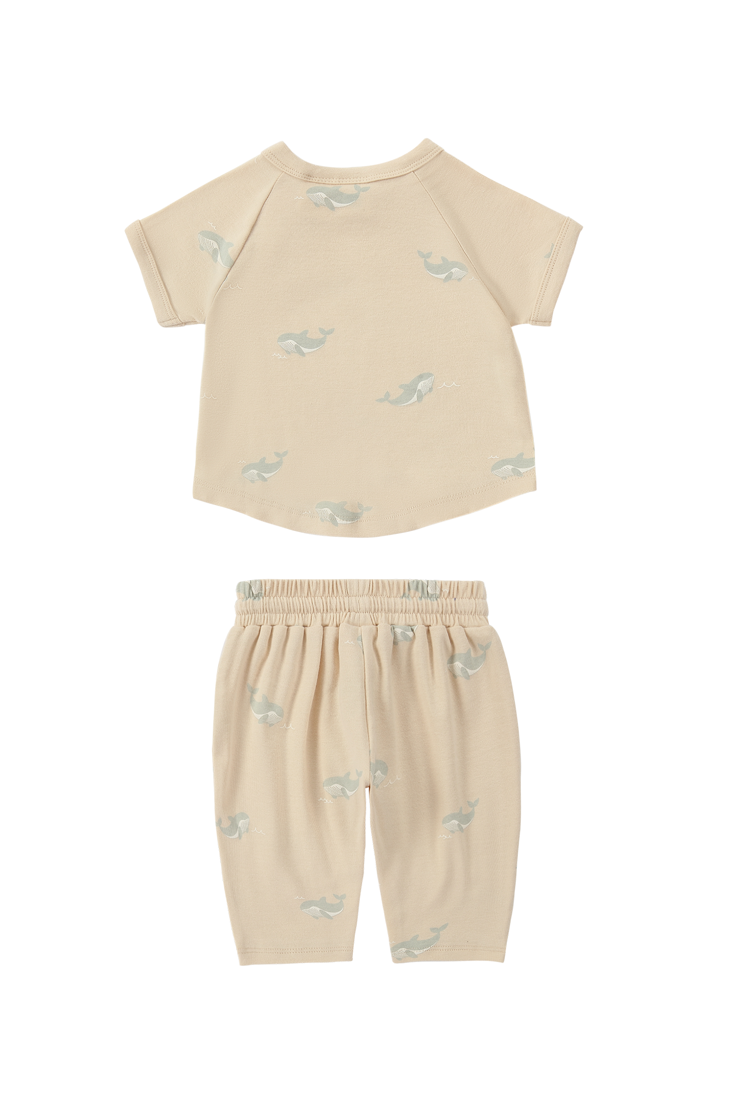 Boxy Tee x Summer Pant Set. Whale