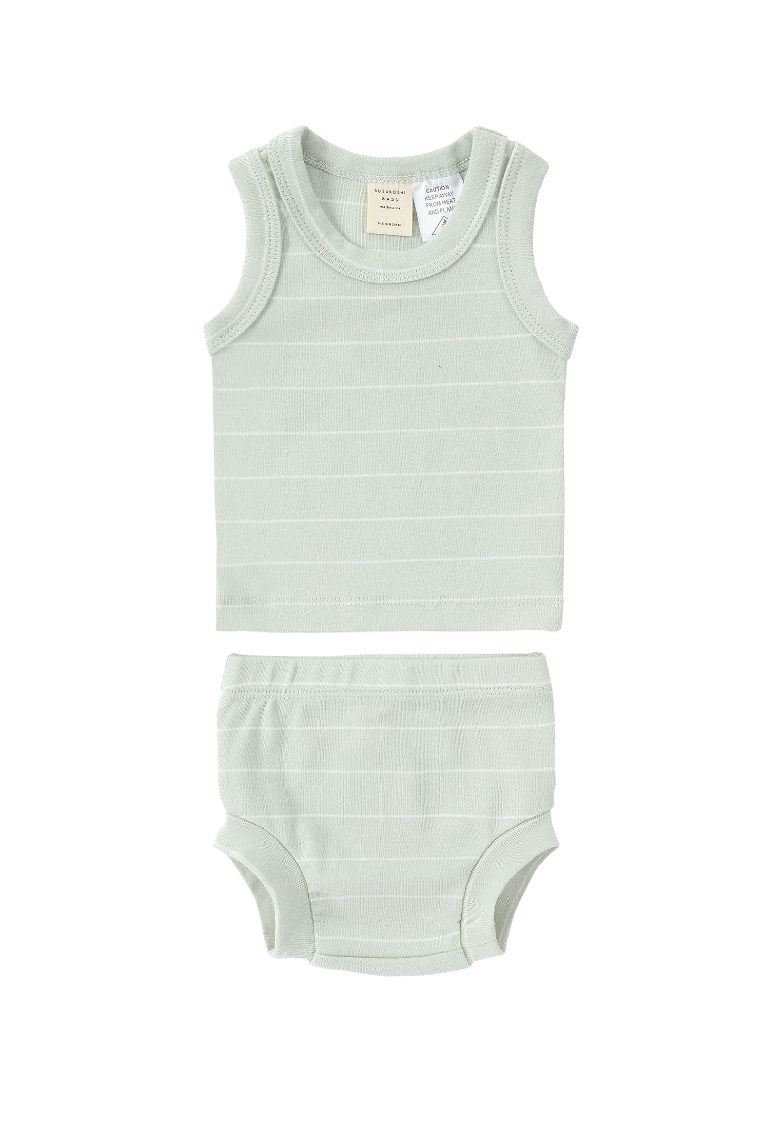 Singlet & Nappy Cover. Blue Sky