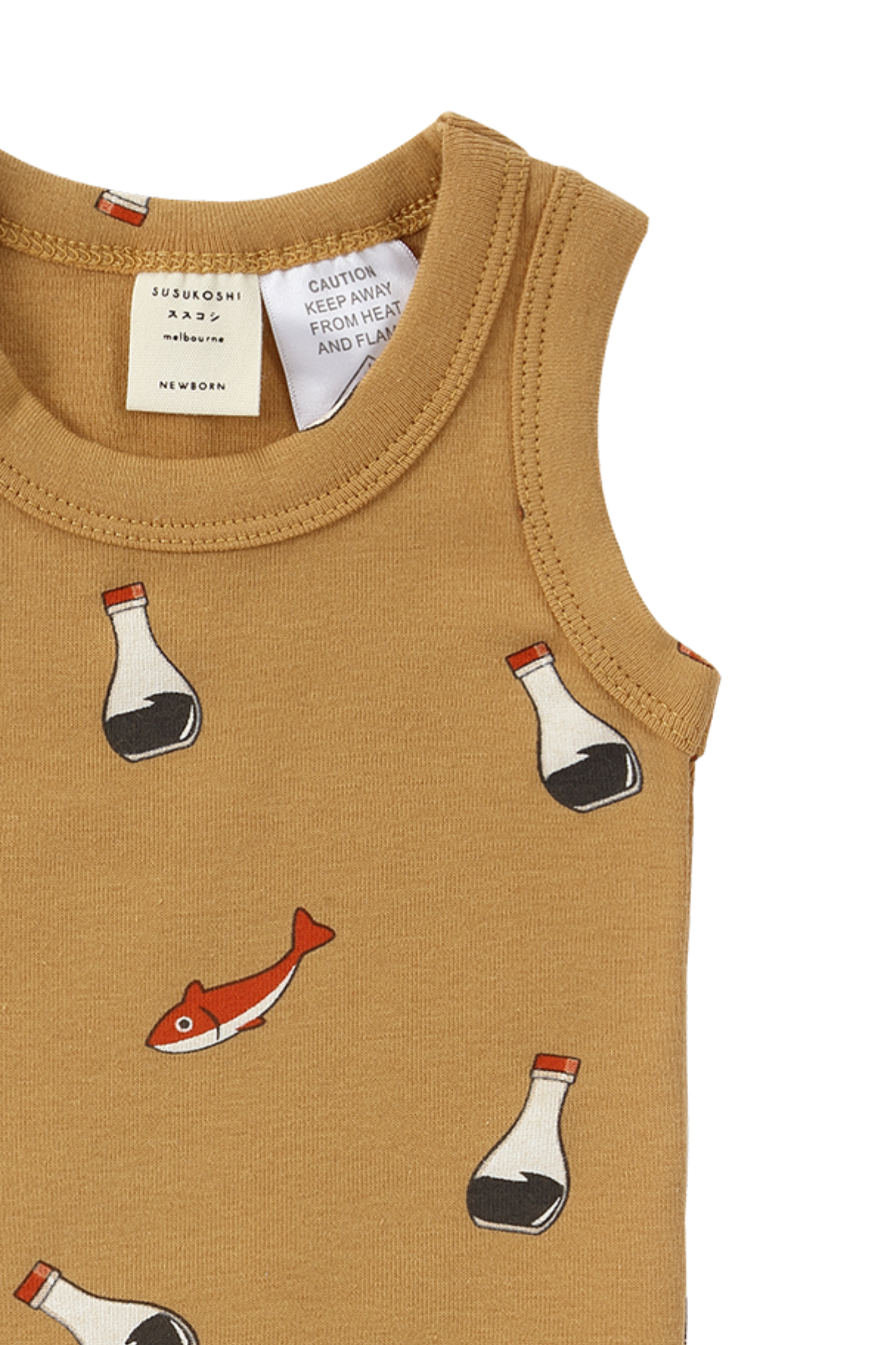 Singlet & Nappy Cover. Fish x Soy