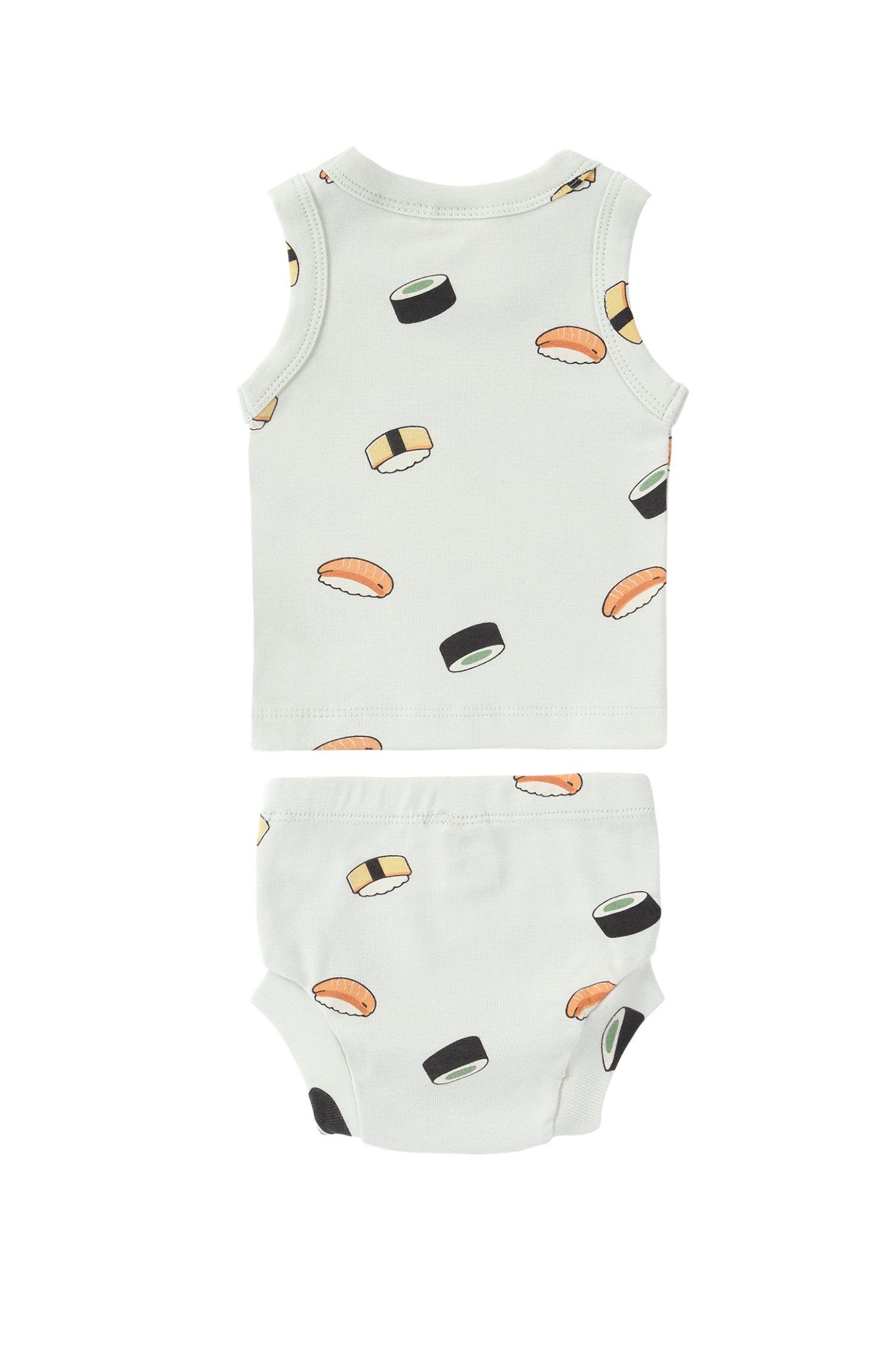 Singlet & Nappy Cover. Sushi