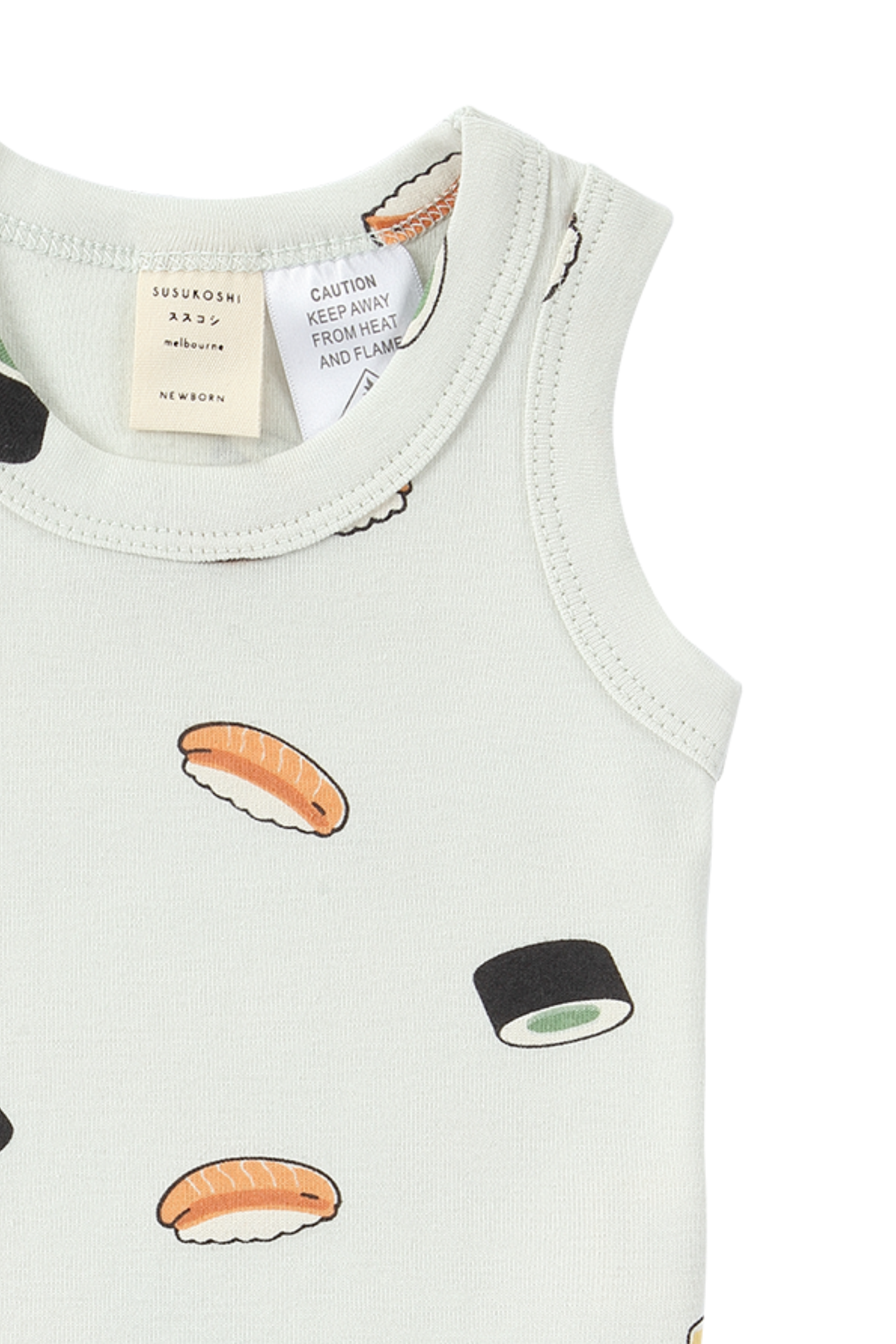 Singlet & Nappy Cover. Sushi