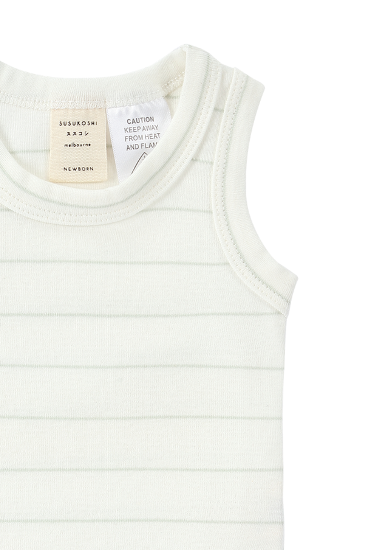 Singlet & Nappy Cover. White Sky