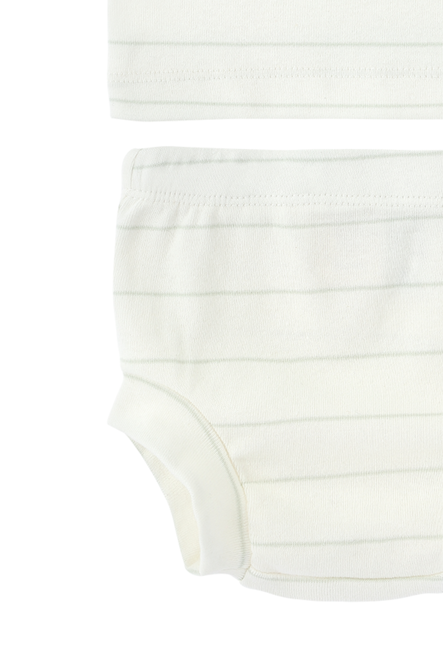 Singlet & Nappy Cover. White Sky