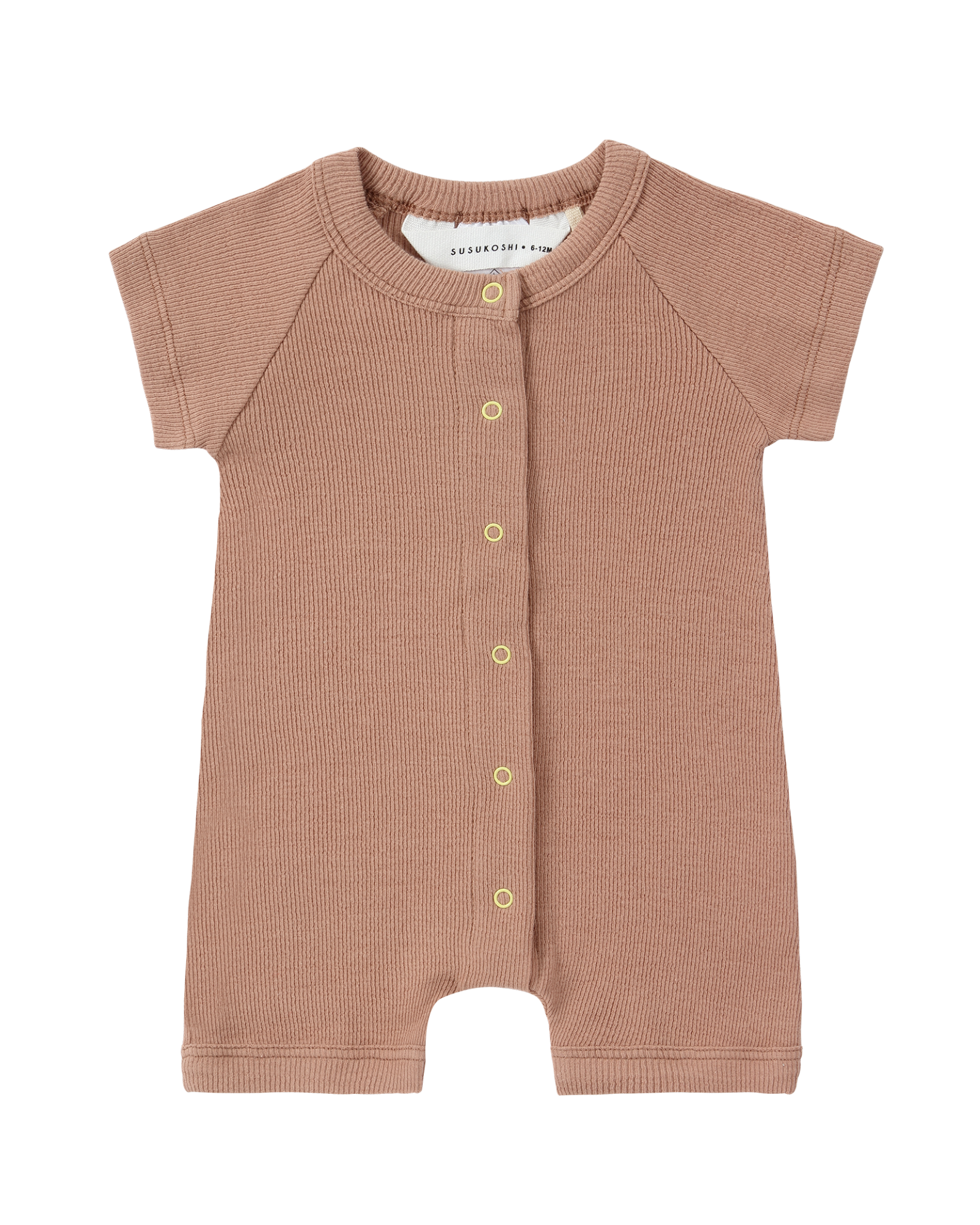 Snap romper S/S. Terracotta