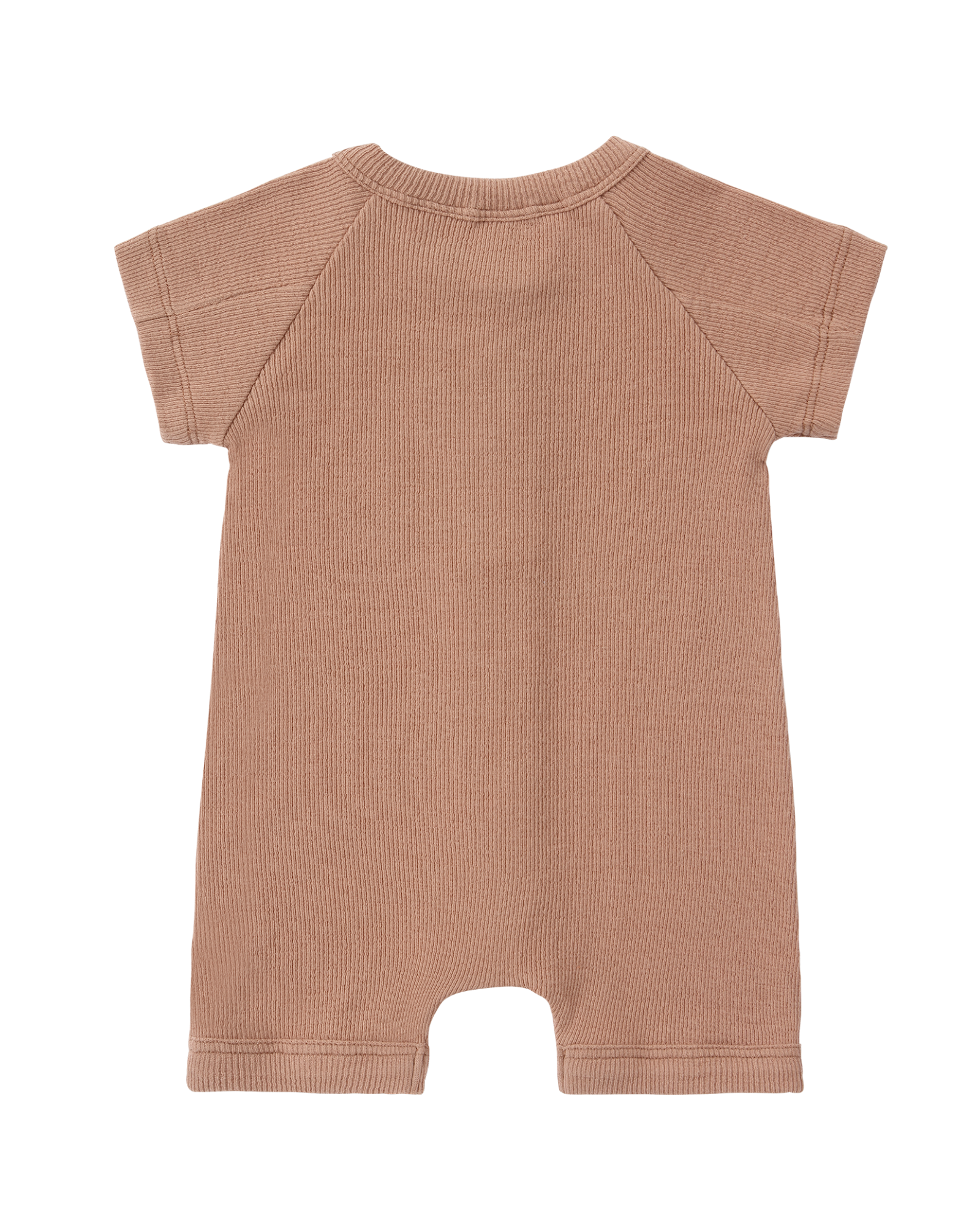 Snap romper S/S. Terracotta