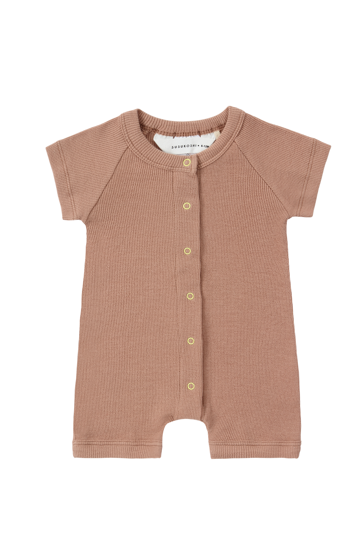 Snap romper S/S. Terracotta