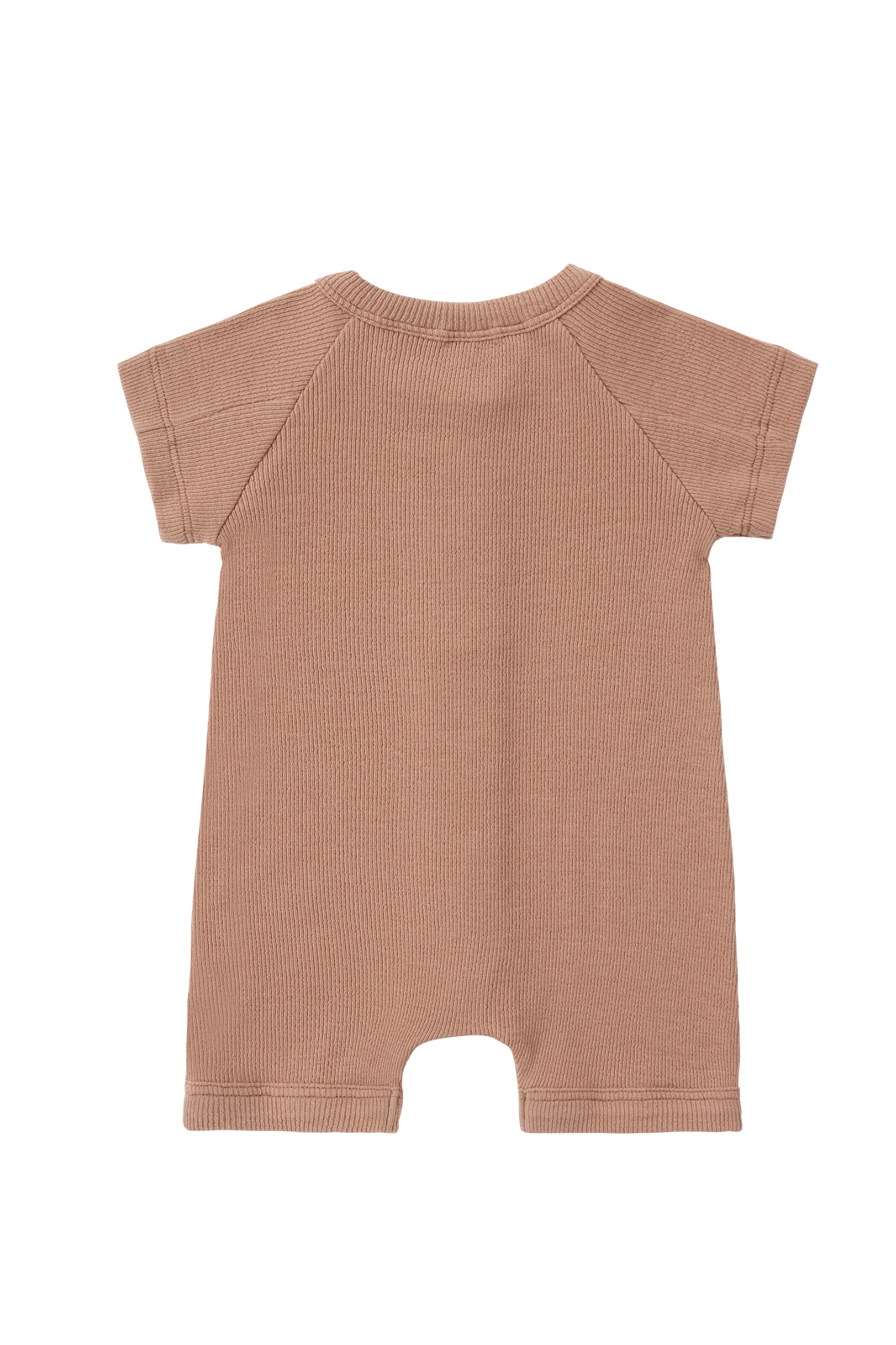 Snap romper S/S. Terracotta