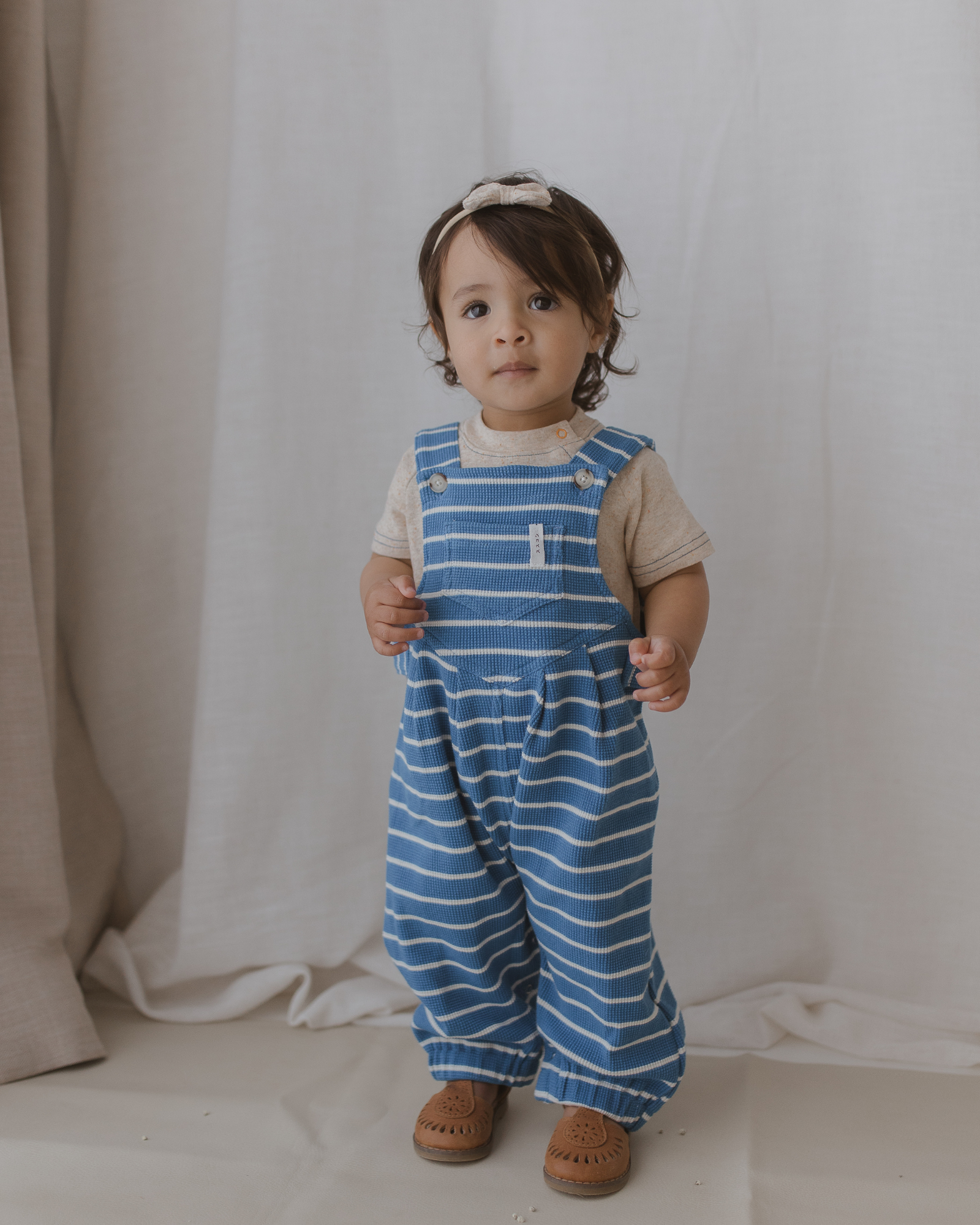 Waffle Overall. Electric Blue