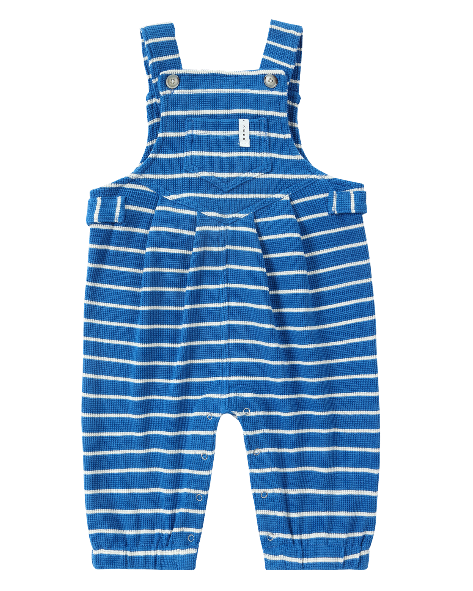 Waffle Overall. Electric Blue