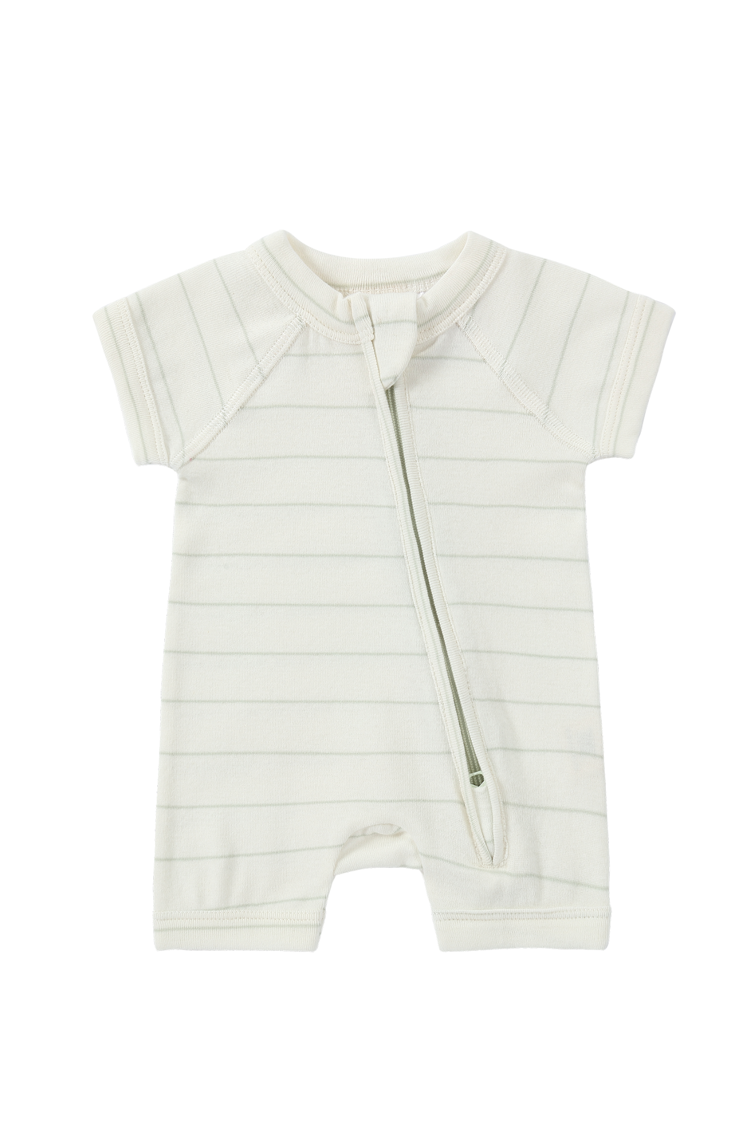 Zip Suit S/SS. White Sky