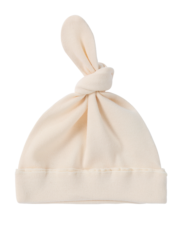 Knotted Hat. Eggshell
