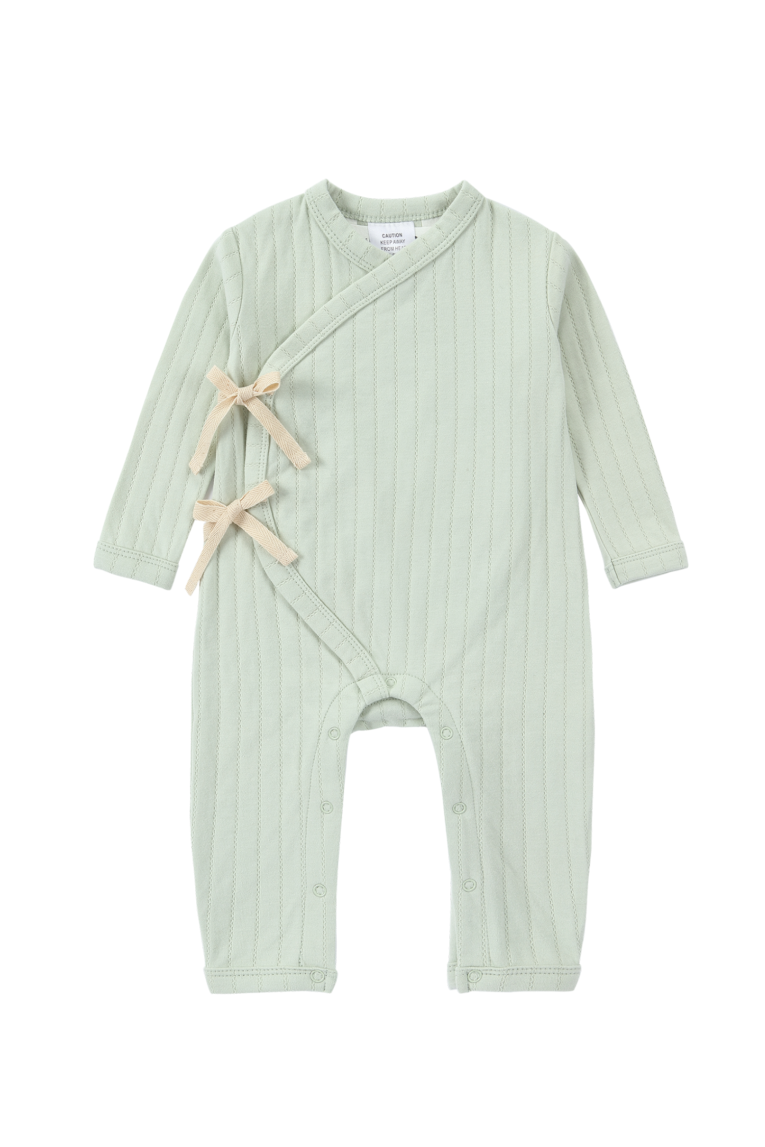 Baby Kimono Overall Suit. Mist