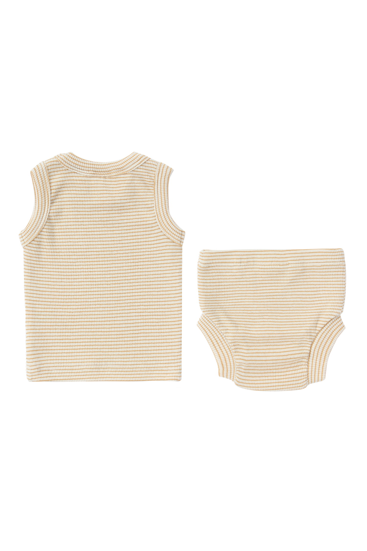 Singlet & Nappy Cover. Honey