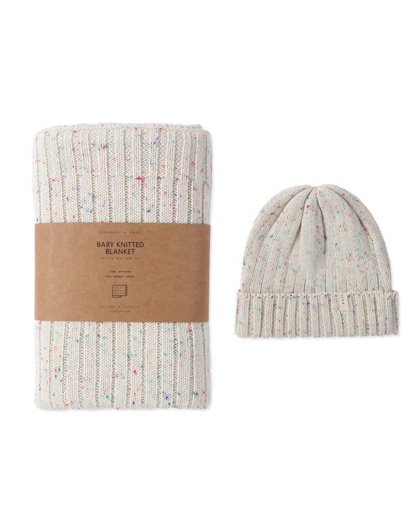 Bundle: Knit Blanket x Beanie