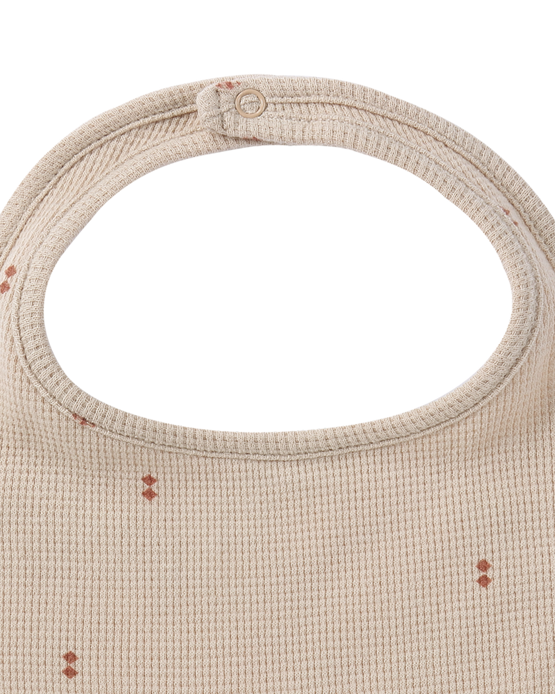 ORGANIC Waffle Baby Bib. Diamond SUSUKOSHI™ ススコシ