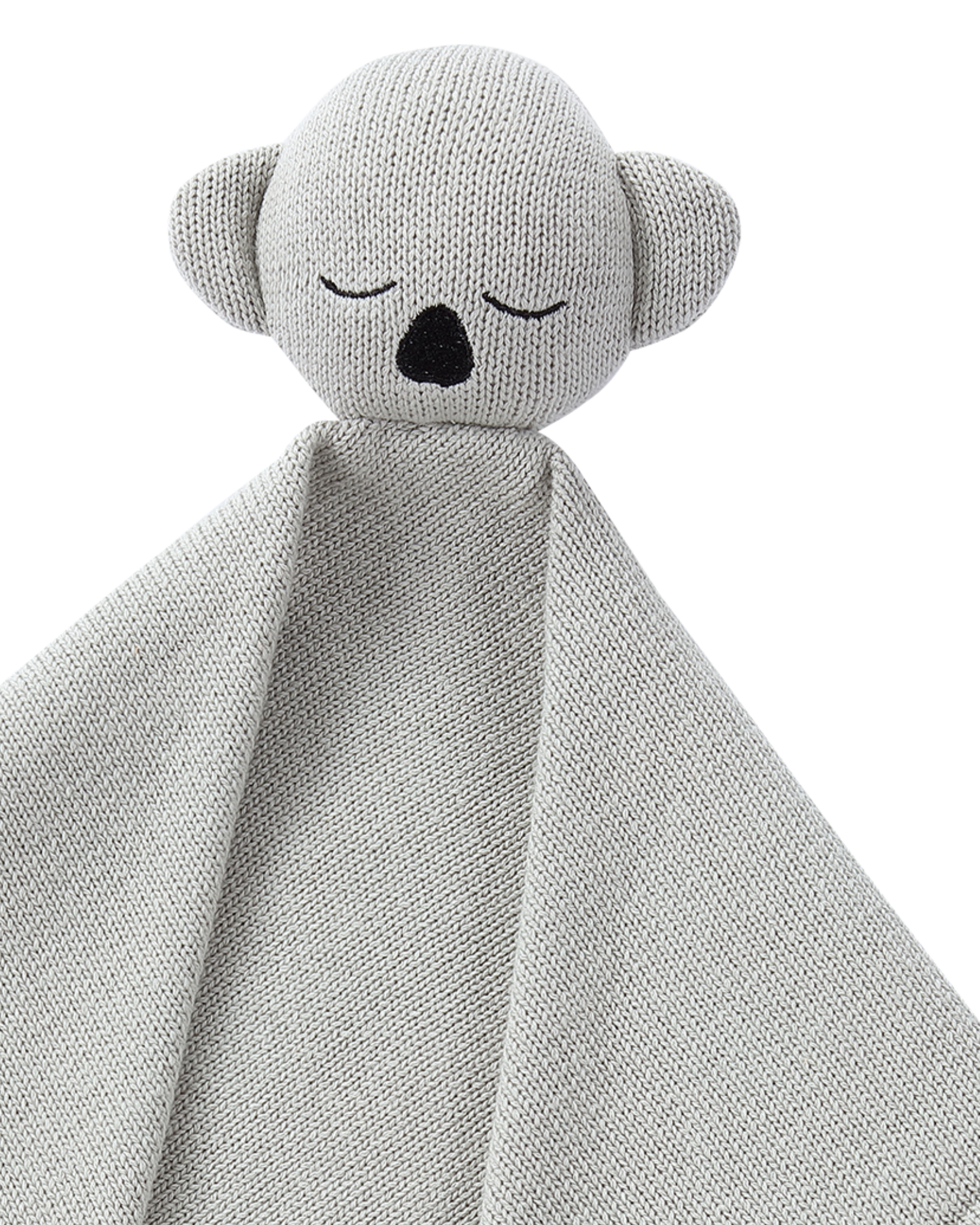 Knit Cuddle Blanket. KOALA - Fog